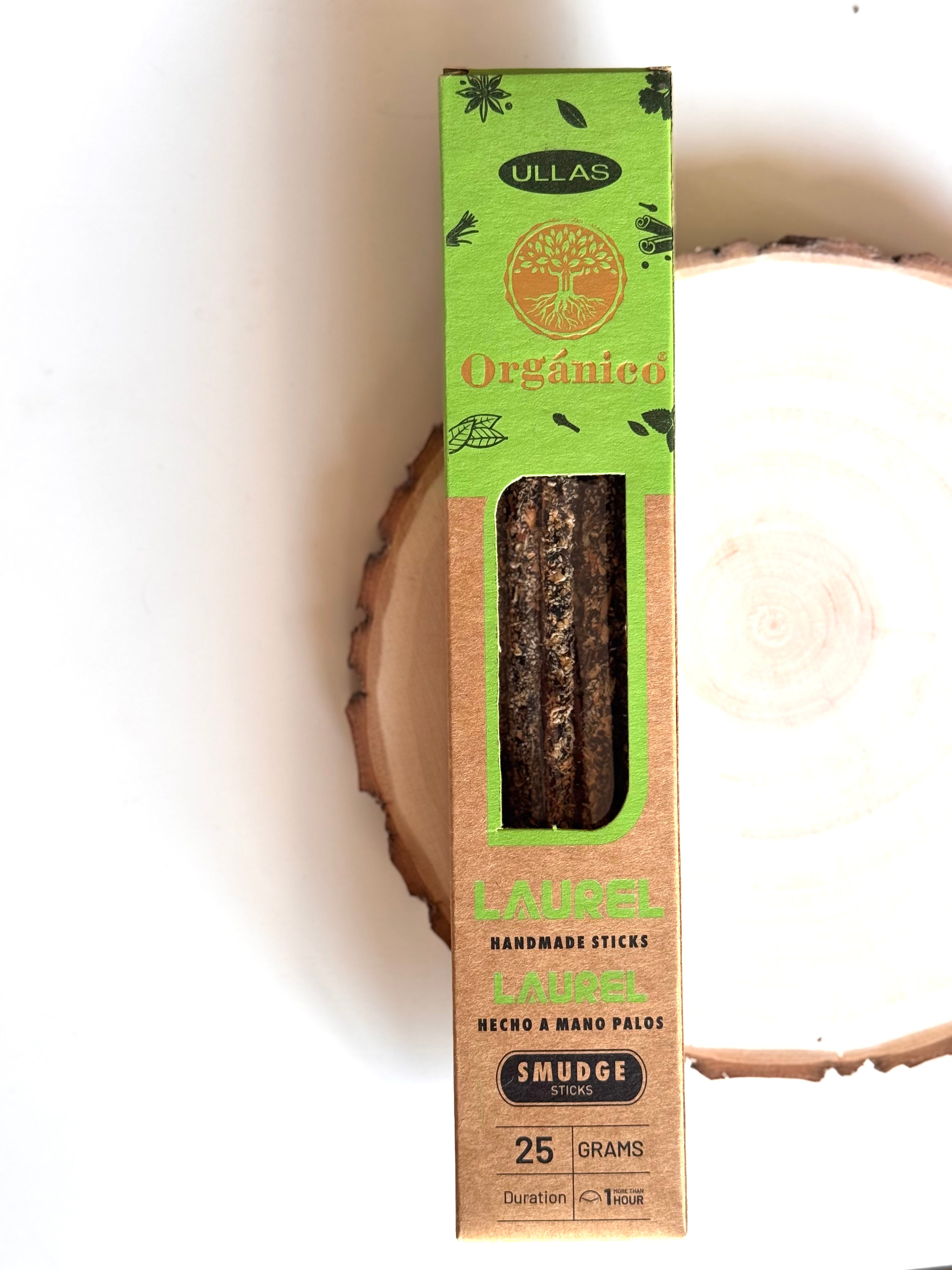 INCIENSO ULLAS VARILLA ORGÁNICO | LAUREL