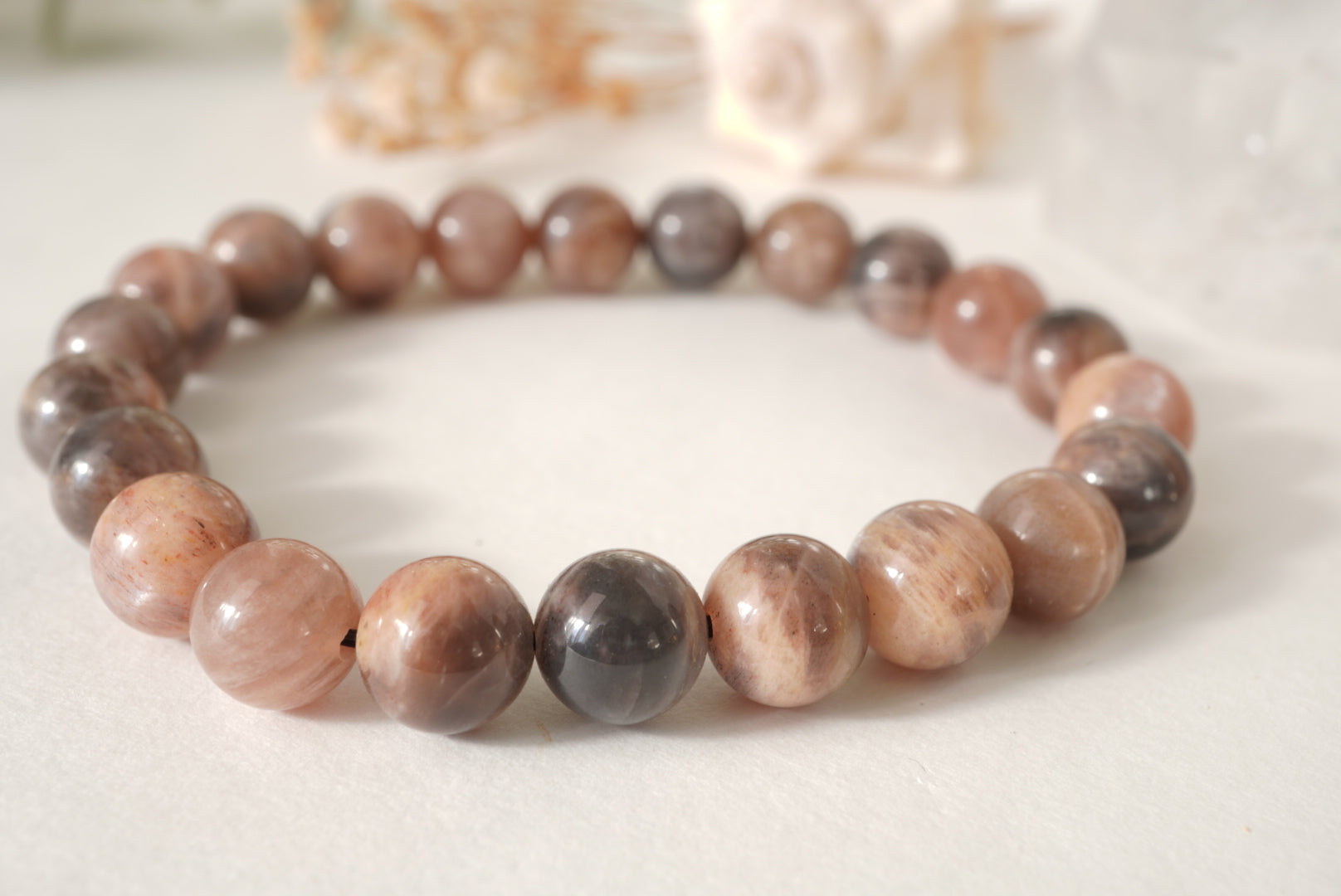 PULSERA PIEDRA LUNA ROSA | FEMINIDAD Y CONEXIÓN ESPIRITUAL