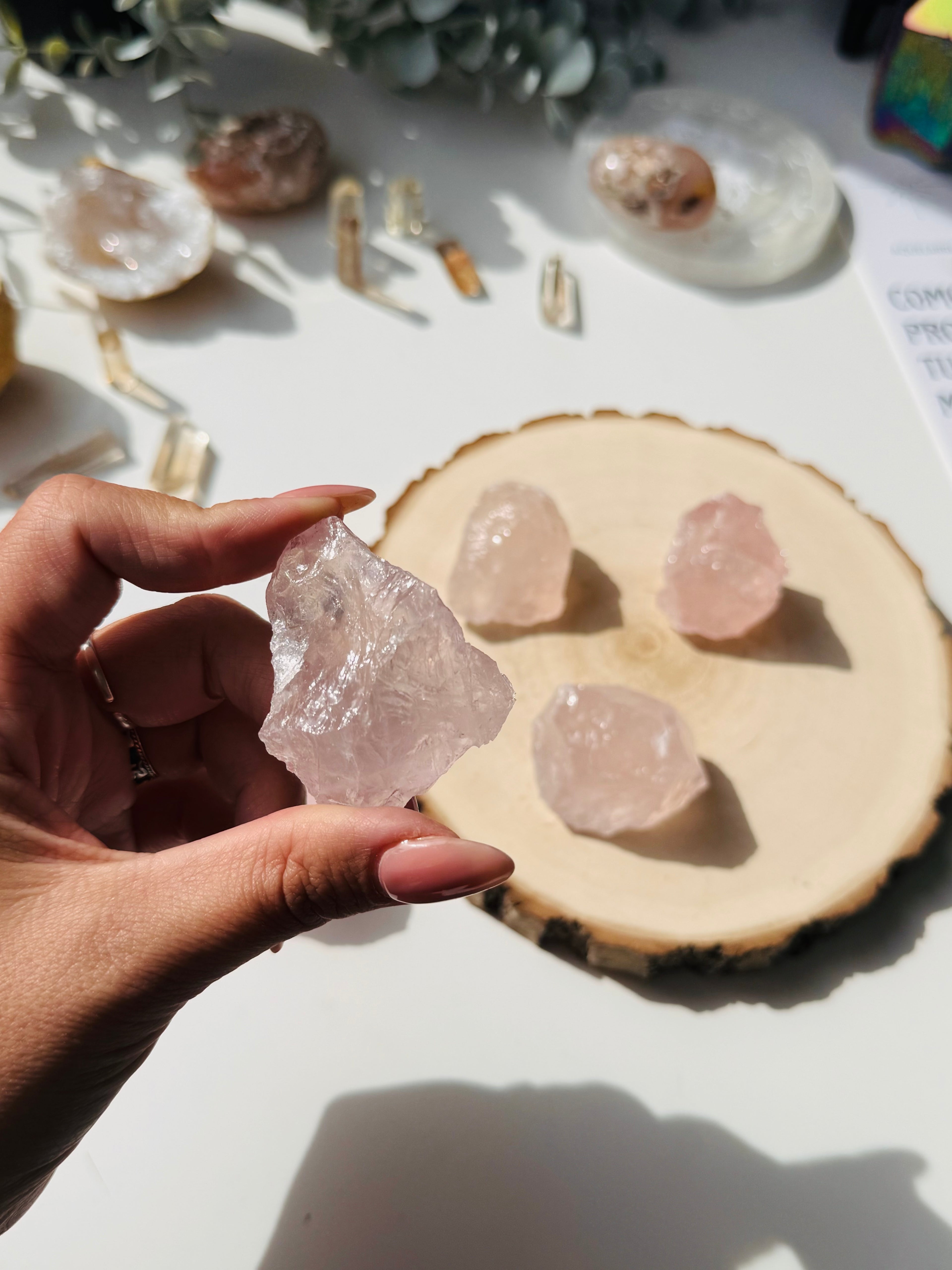 CUARZO ROSA EN BRUTO | AMOR | AUTOESTIMA