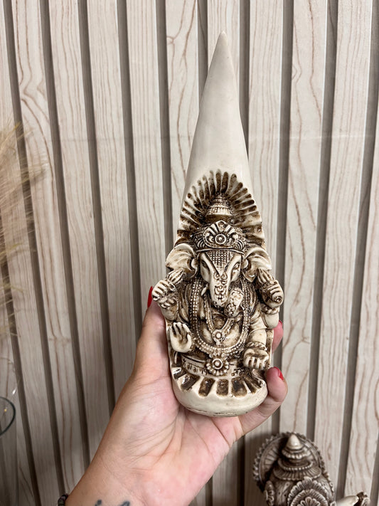 Ganesha abrecaminos marfil en cuerno