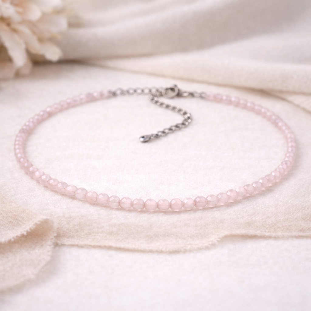 GARGANTILLA AMOR SANADOR | CUARZO ROSA