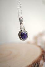 COLGANTE ZAFIRO PLATA