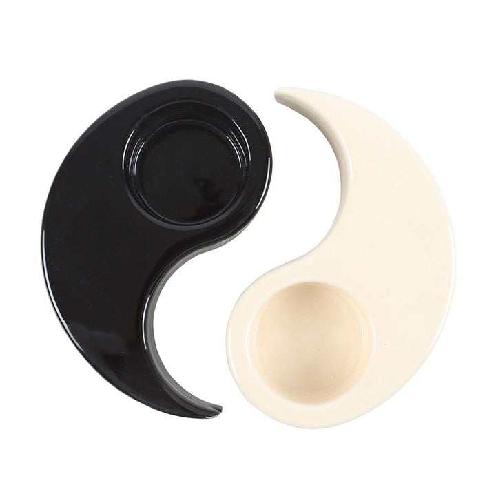 PORTA VELAS DOBLE YING YANG