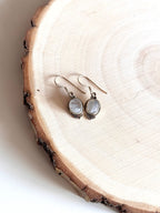 PENDIENTES PLATA CON PIEDRA LUNA