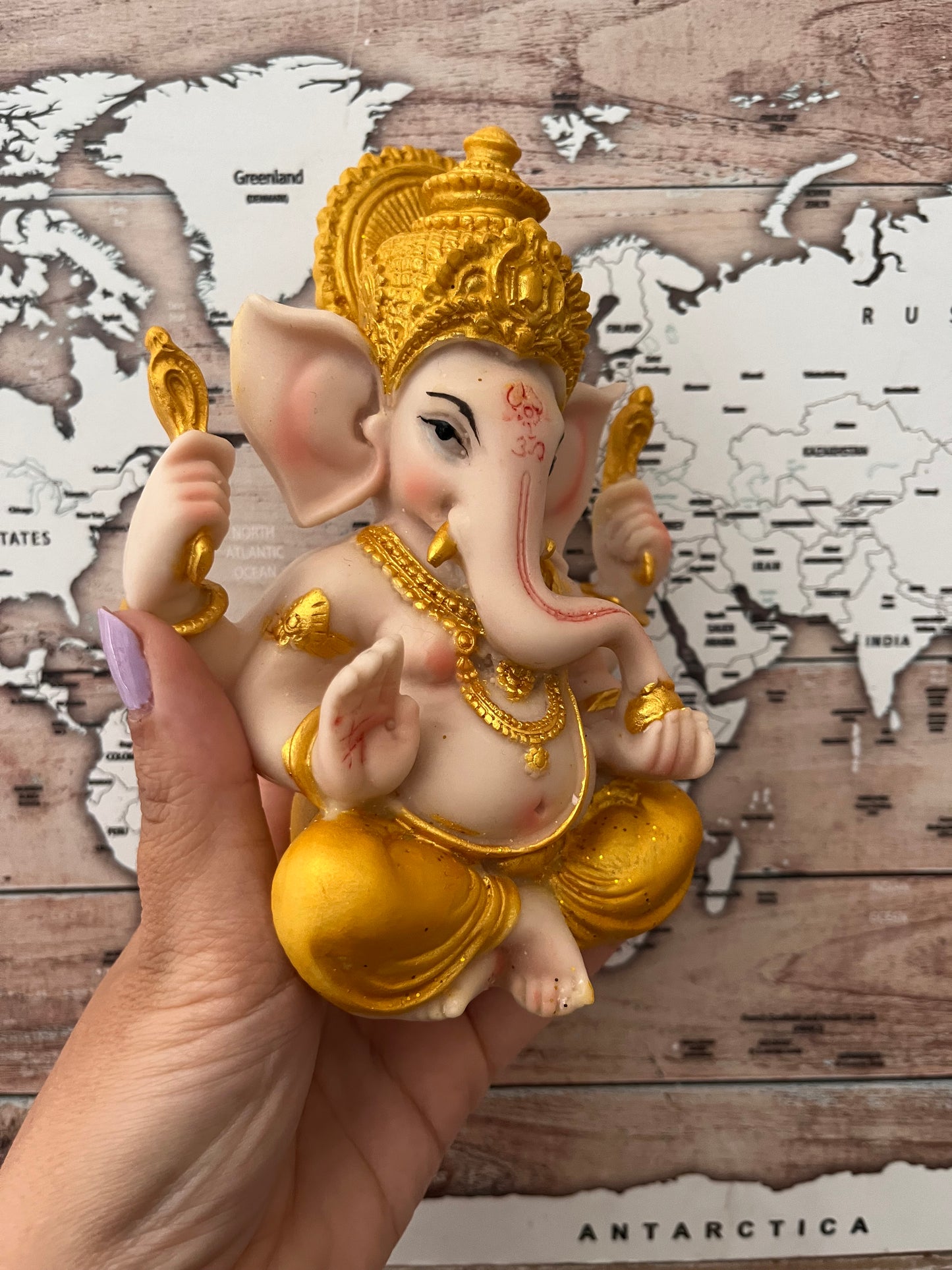 Ganesha dorada 14cm