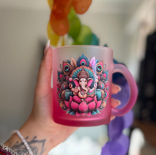 Taza de ganesha rosa