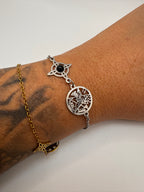 PULSERA DOBLE PROTECCIÓN CON TURMALINA