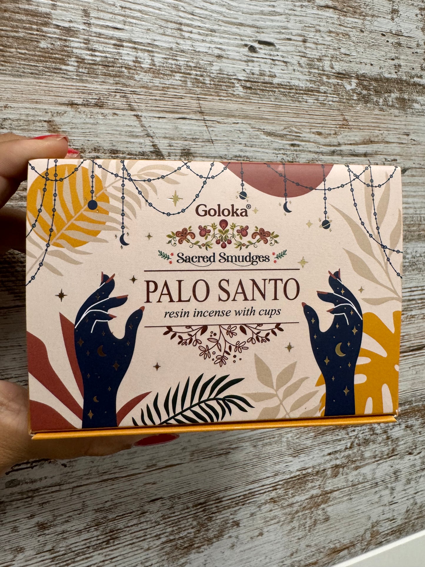 Caja copas carbón palo santo