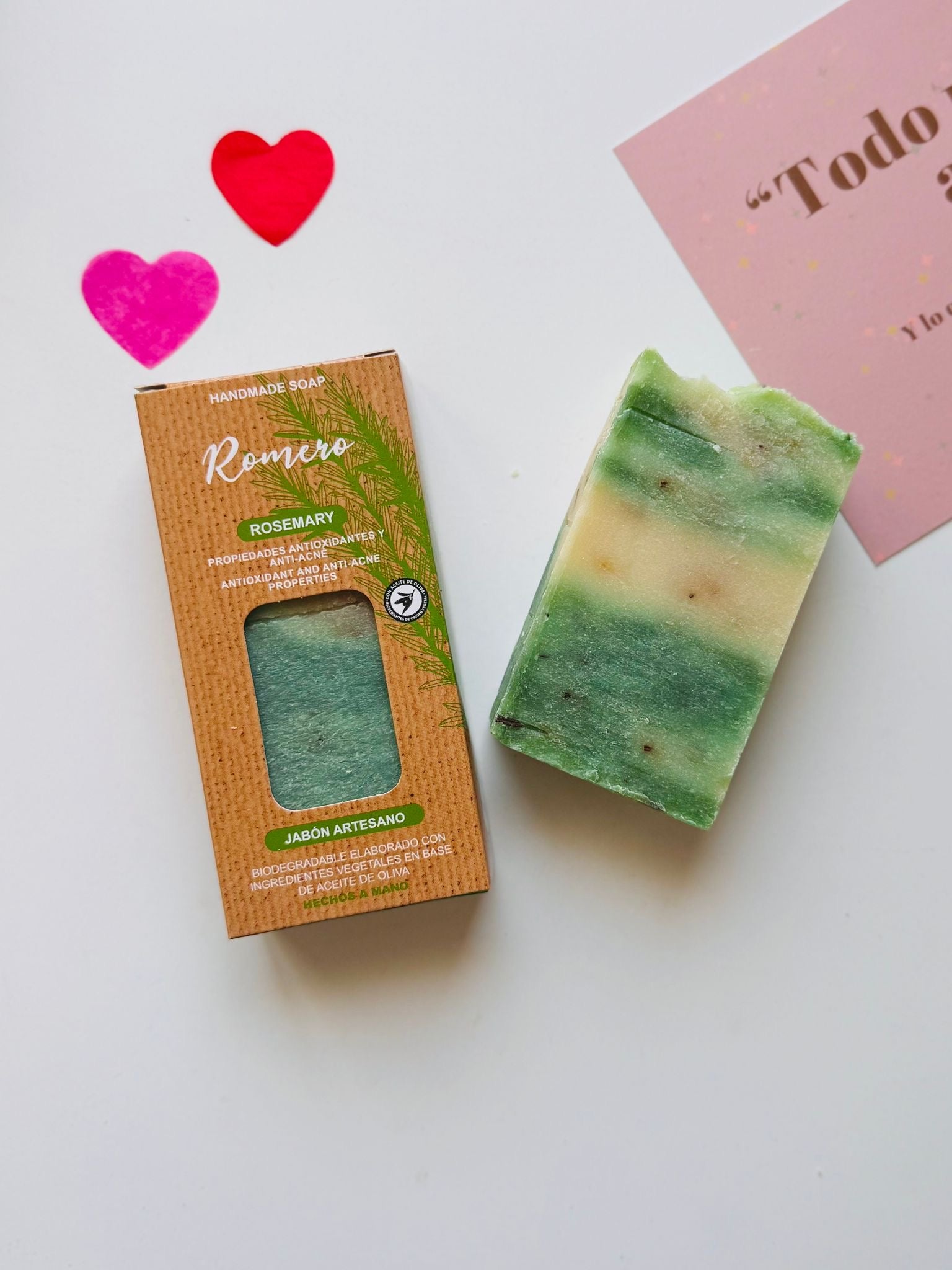 JABÓN ARTESANO ROMERO | ATRAE LA BUENA SUERTE