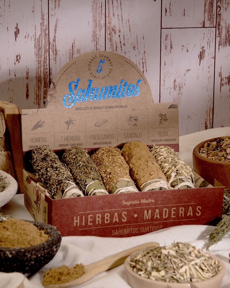KIT SAHUMITOS SAGRADA MADRE HIERBAS Y MADERAS