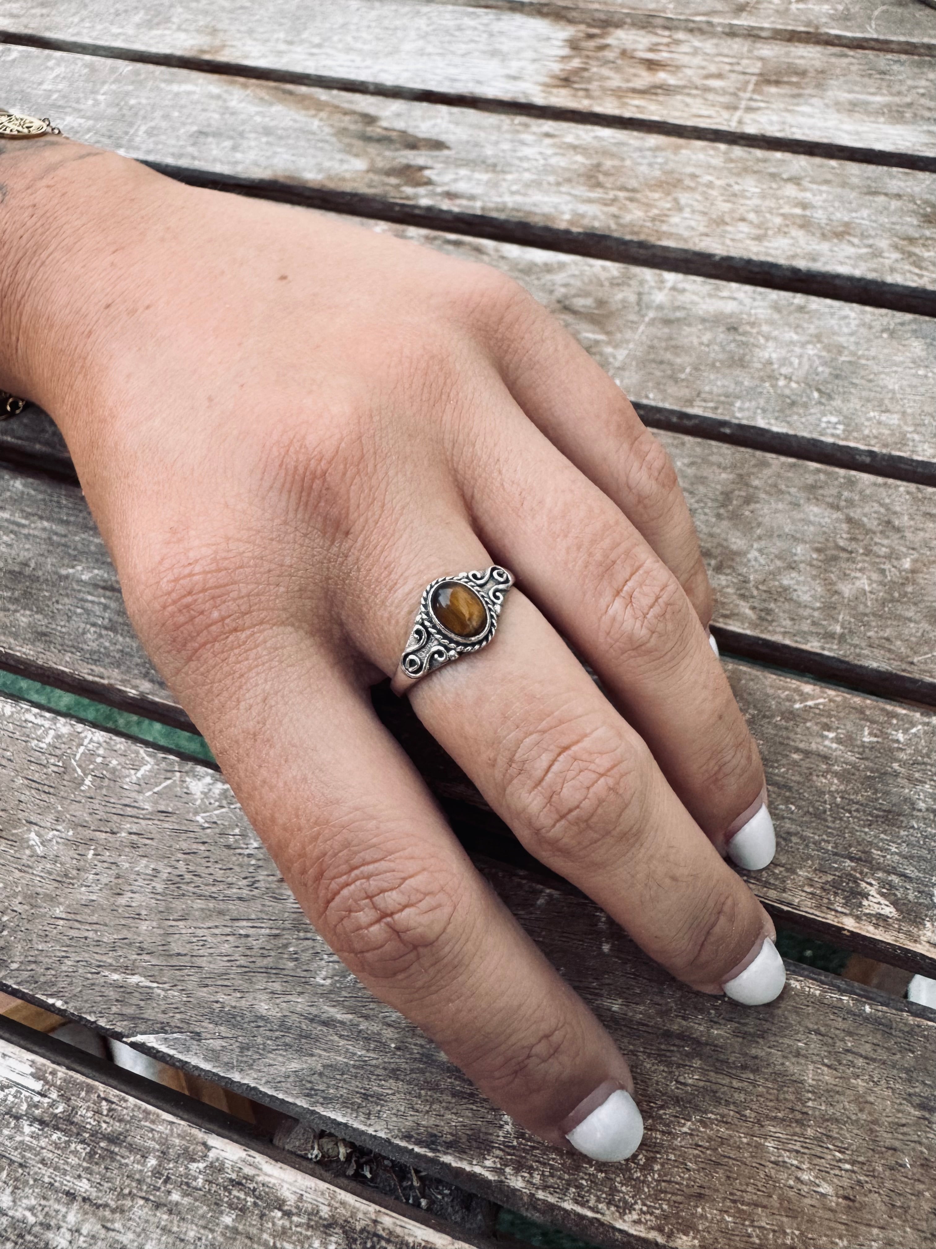 ANILLO BOHEMIO | OJO DE TIGRE T17