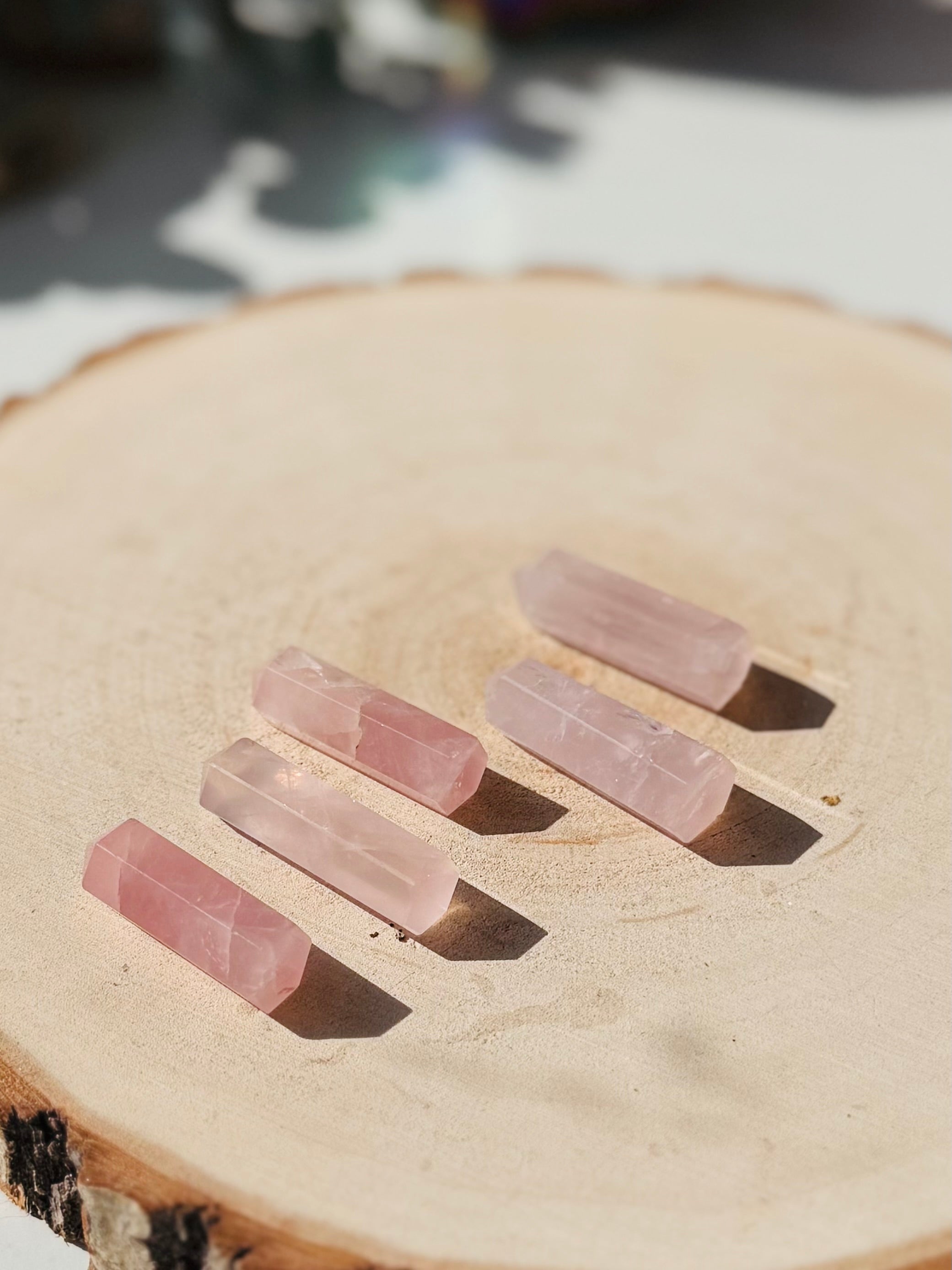 GENERADOR MINI CUARZO ROSA 25/30MM | AMOR | AUTOESTIMA