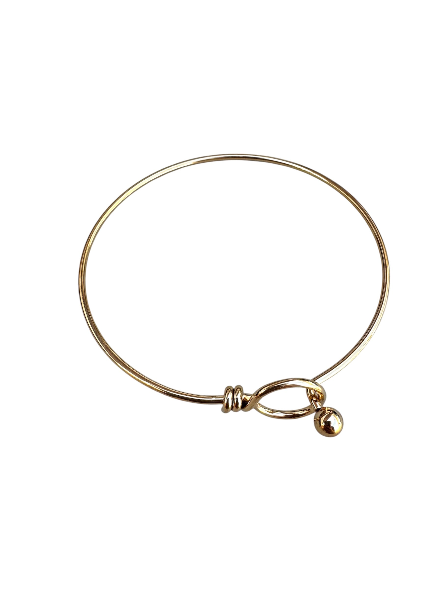 BRAZALETE RÍGIDO ACERO DORADO