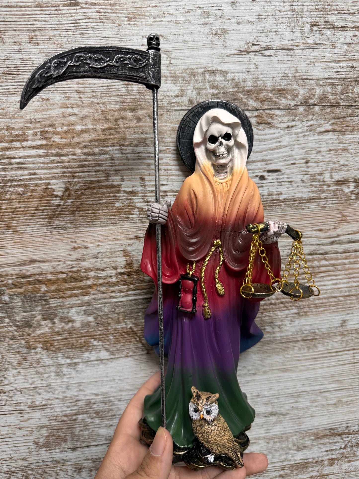 Santa muerte balanza colores