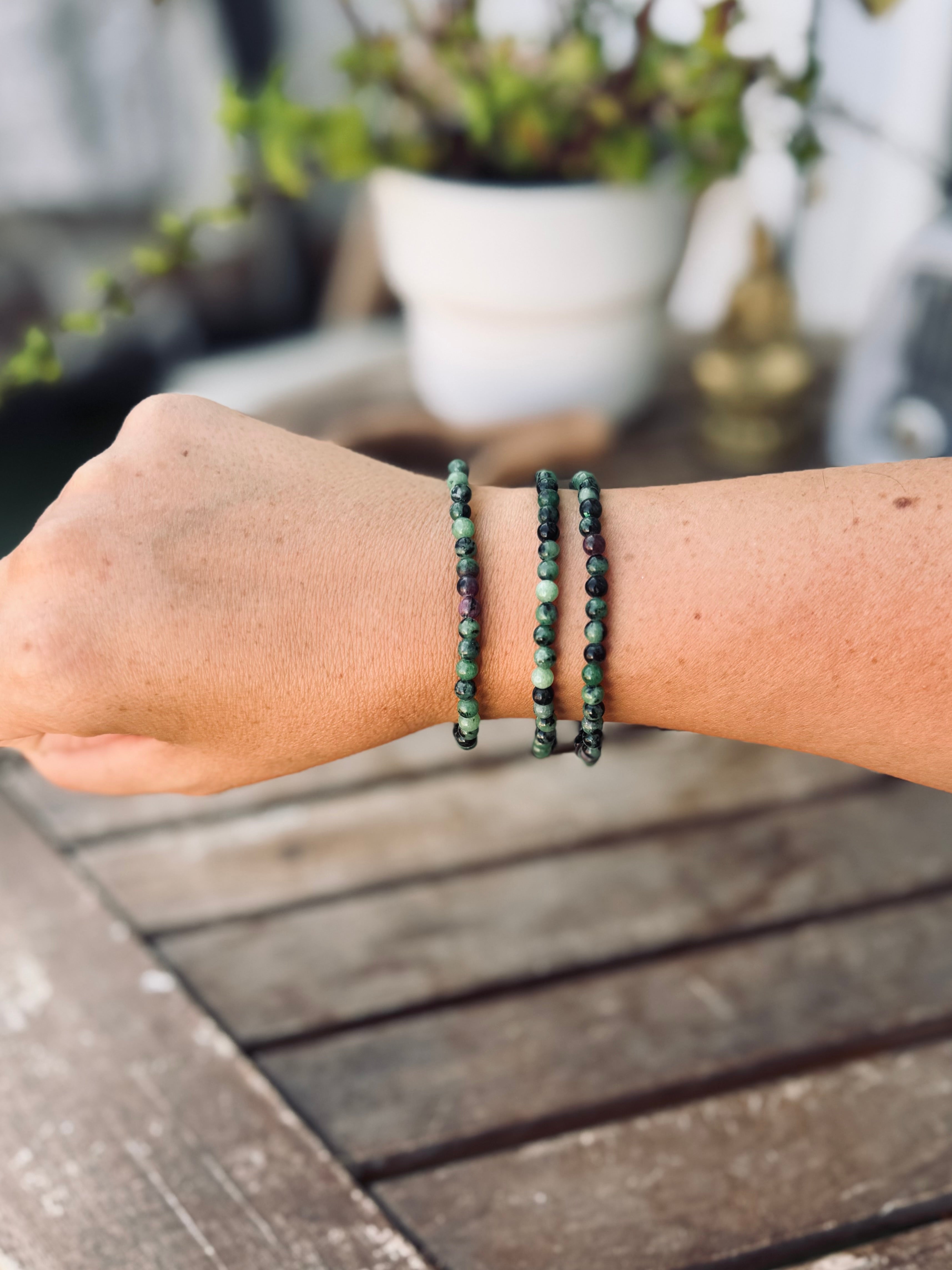 PULSERA  FUCSITA RUBÍ | PASIÓN | PROSPERIDAD