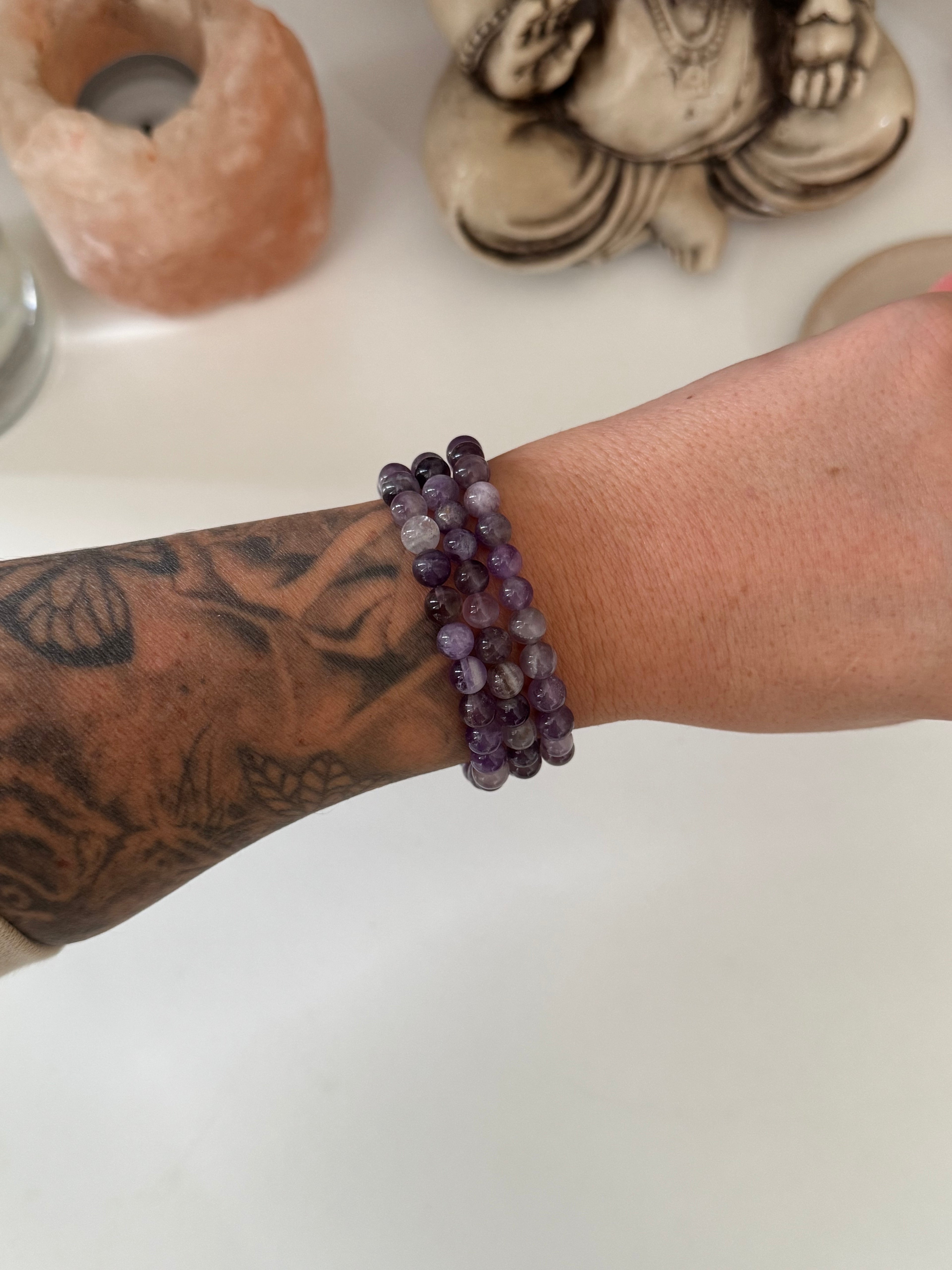 PULSERA ELÁSTICA AMATISTA