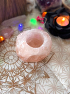 PORTA VELAS DE SAL DEL HIMALAYA