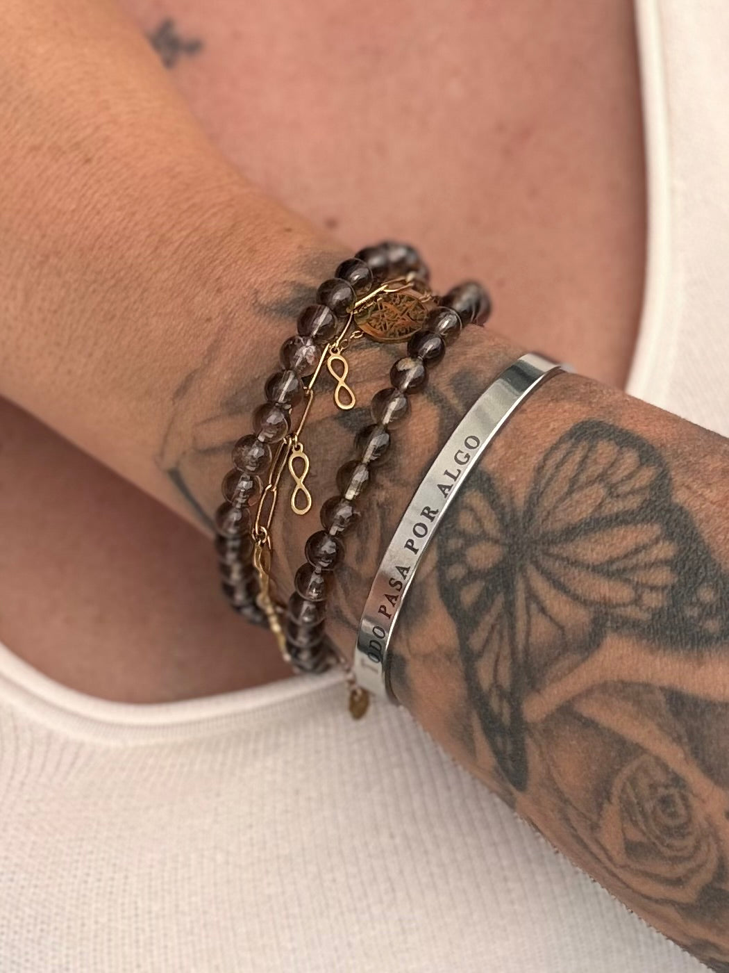 PULSERA CUARZO AHUMADO | ALIVIA DEPRESIÓN Y ANSIEDAD