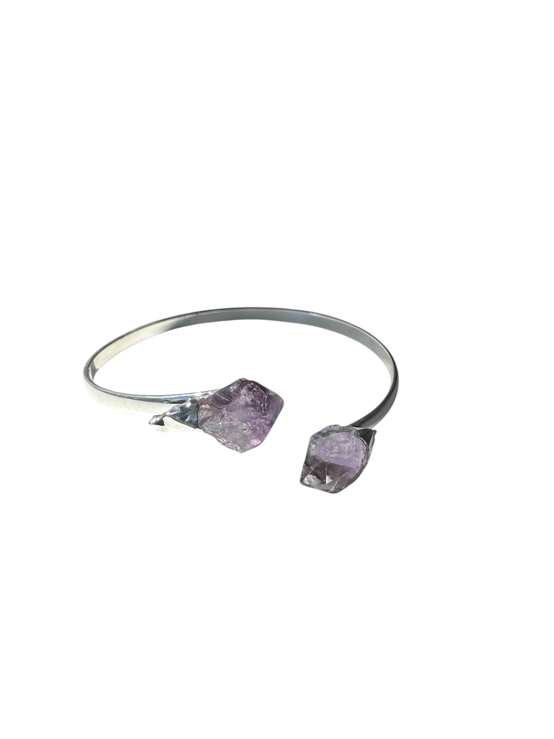 BRAZALETE EN BAÑO DE PLATA | AMATISTA