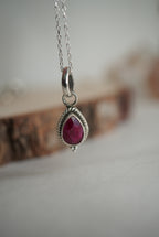 COLGANTE RUBI FACETADO