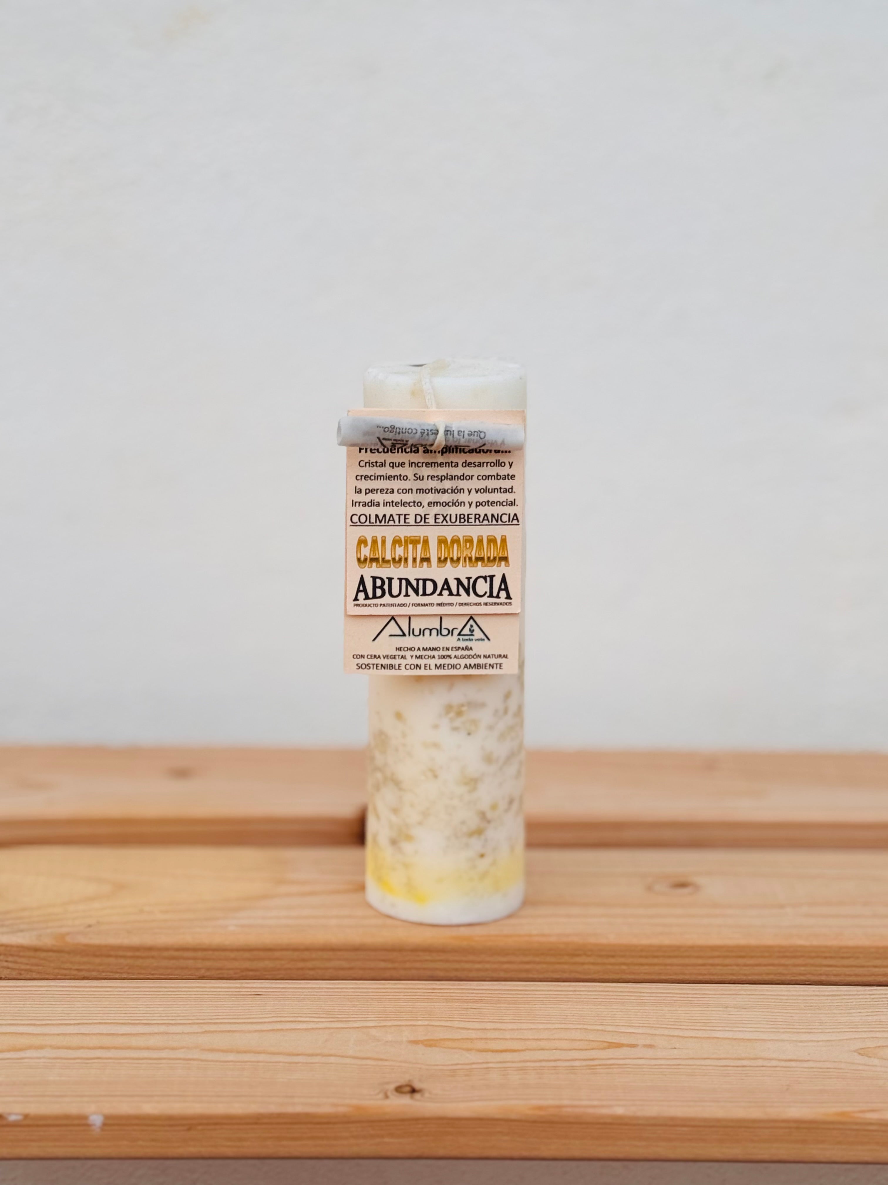 VELÓN ARTESANAL | CALCITA DORADA | CONCIENCIA | VISION CLARA