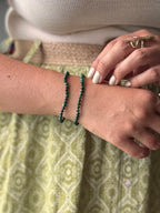 PULSERA FACETADA MALAQUITA EXTRA | TRANSFORMACIÓN | CORAZÓN