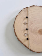 PULSERA DE PLATA | TRIPLE PROTECCIÓN | NUDO BRUJA TETRAGRAMATON Y TURMALINA