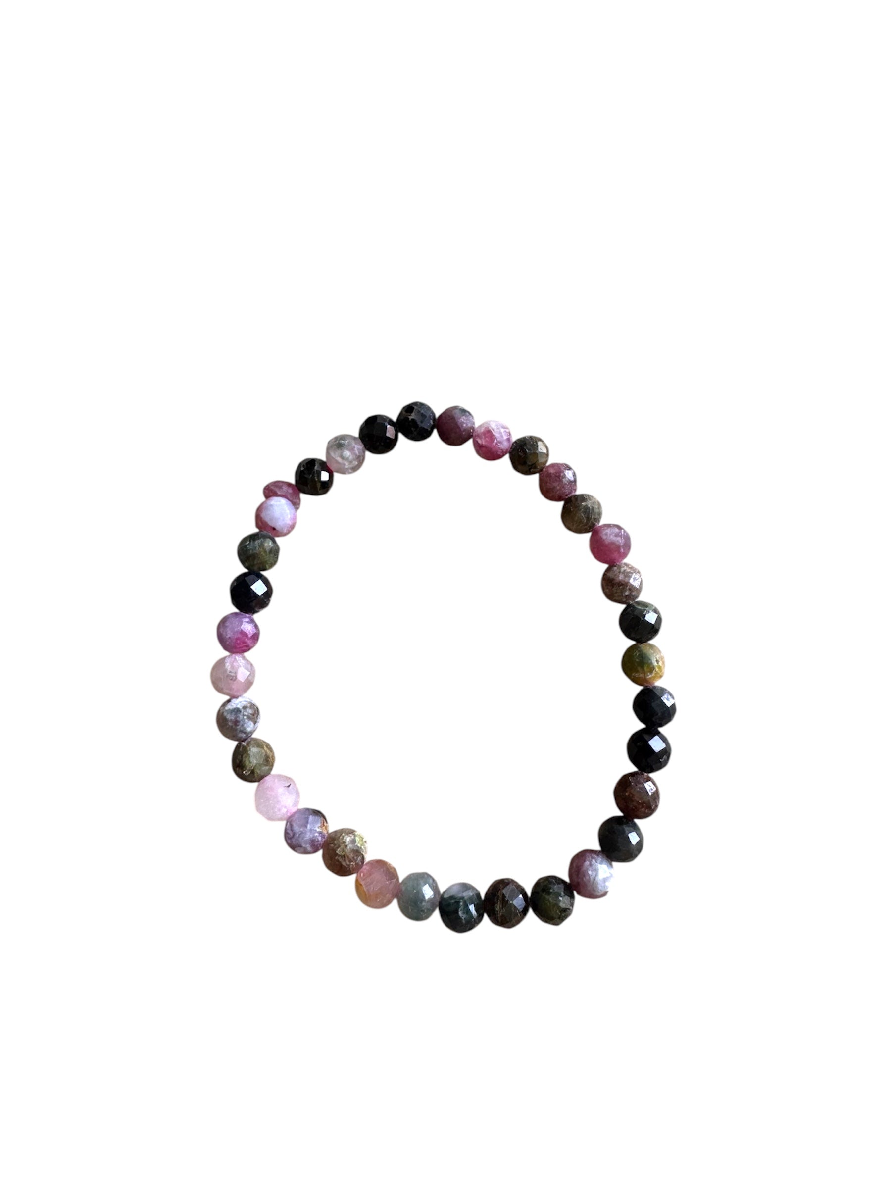 PULSERA FACETADA TURMALINA SANDÍA 5MM | TRANSFORMACIÓN PERSONAL