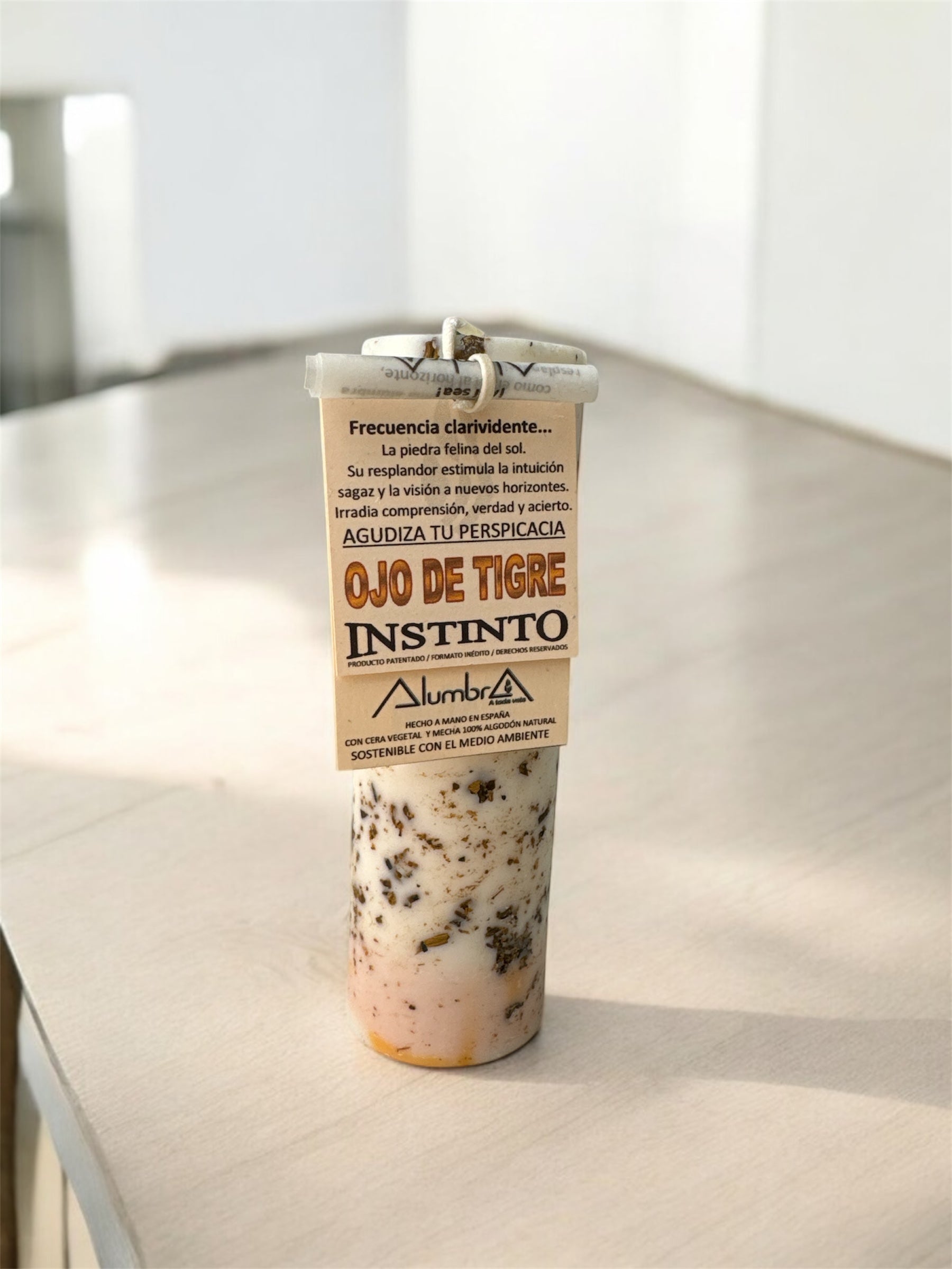 VELÓN ARTESANAL | OJO DE TIGRE | PROTECCION