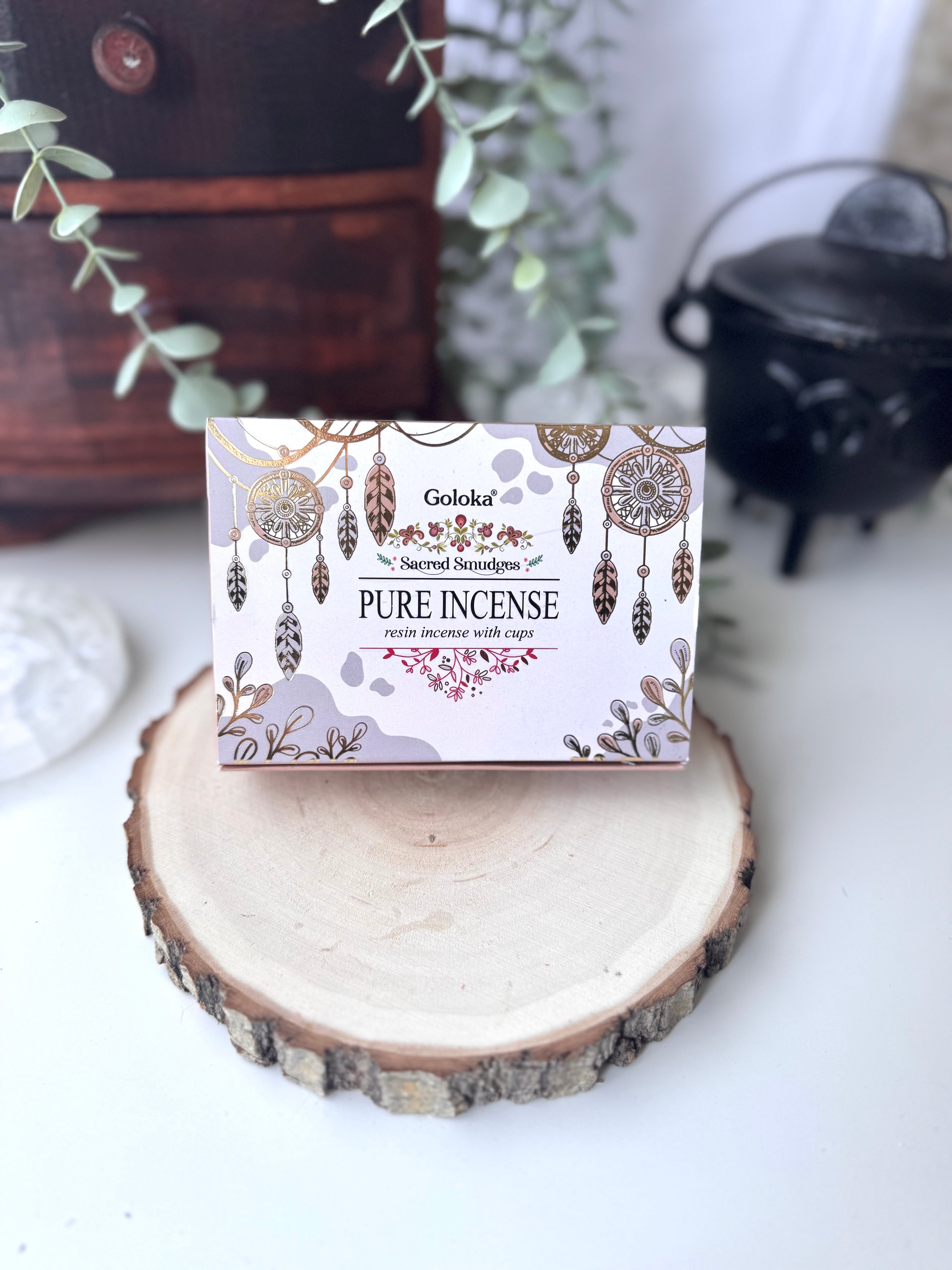 CAJA 6 COPAS CARBÓN CON RESINA | INCIENSO PURO