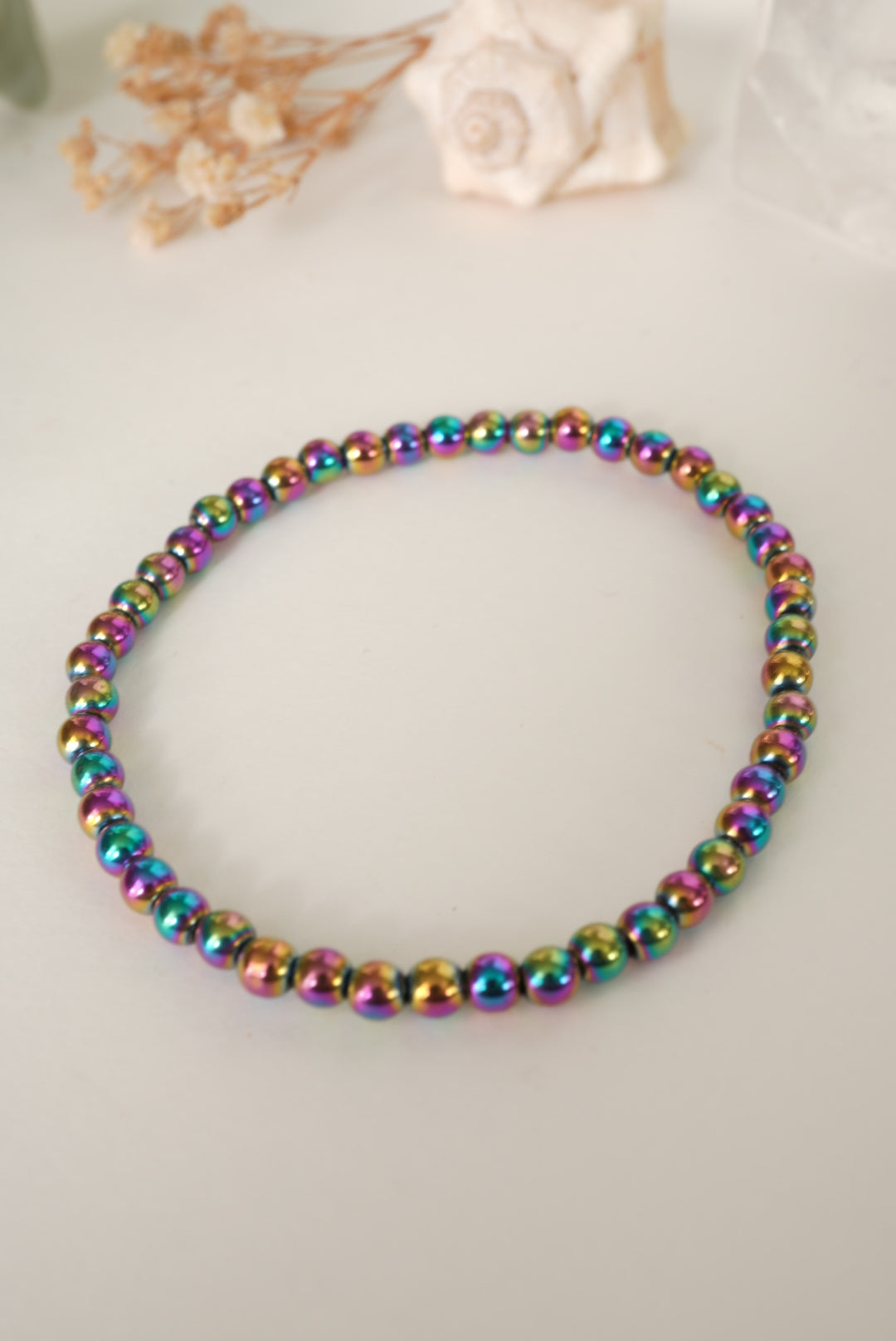 PULSERA | HEMATITA TITANIO ARCOÍRIS | PROTECCIÓN ENERGÉTICA | DESARROLLO PERSONAL