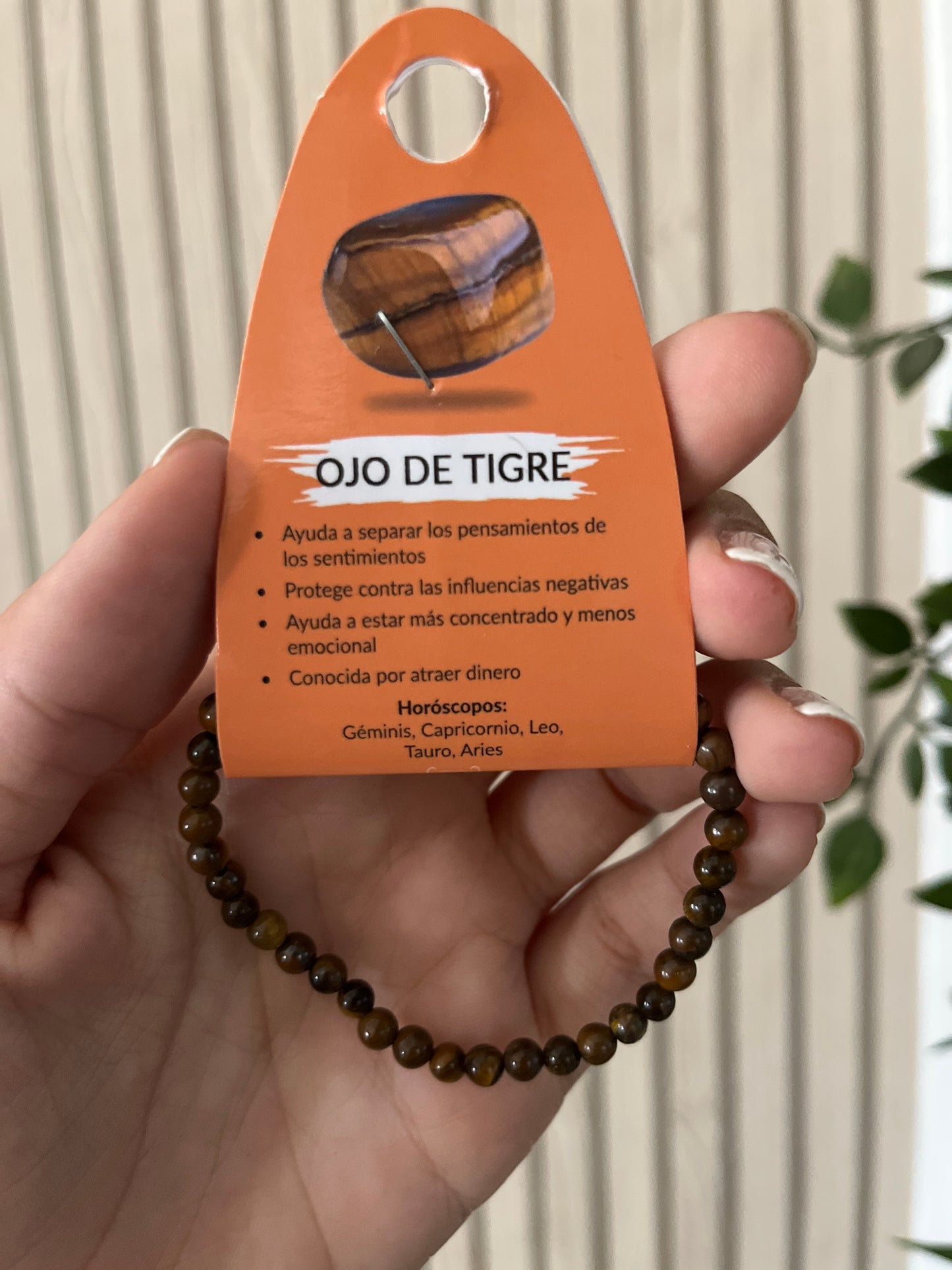 Pulsera ojo de tigre 4mm