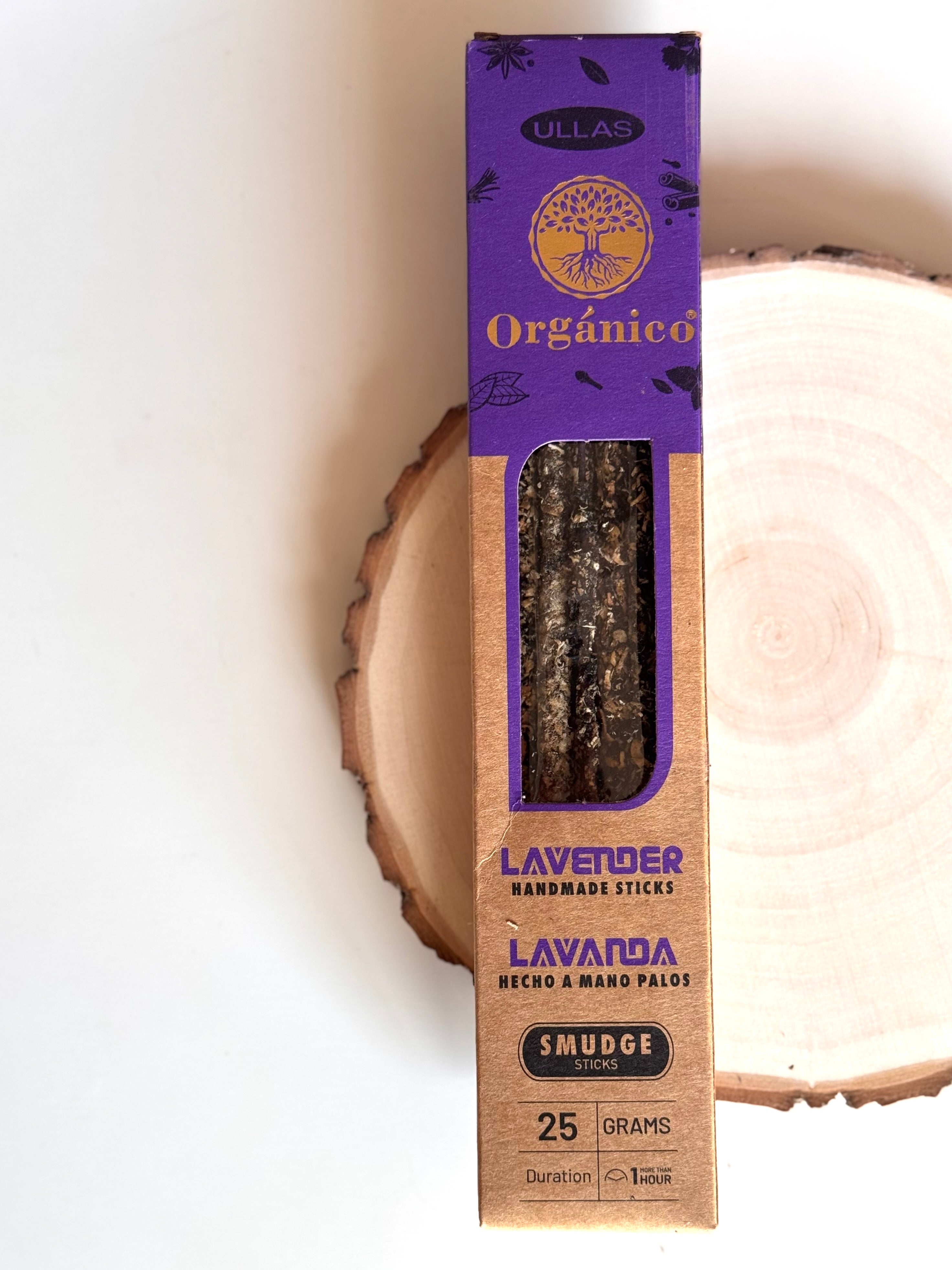 INCIENSO ULLAS VARILLA ORGÁNICO | LAVANDA
