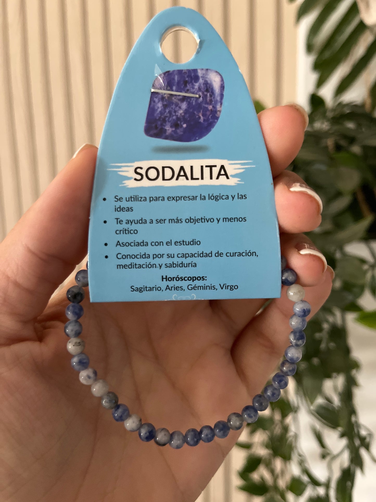 Pulsera sodalita 4mm