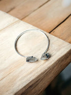 BRAZALETE EN BAÑO DE PLATA | CUARZO