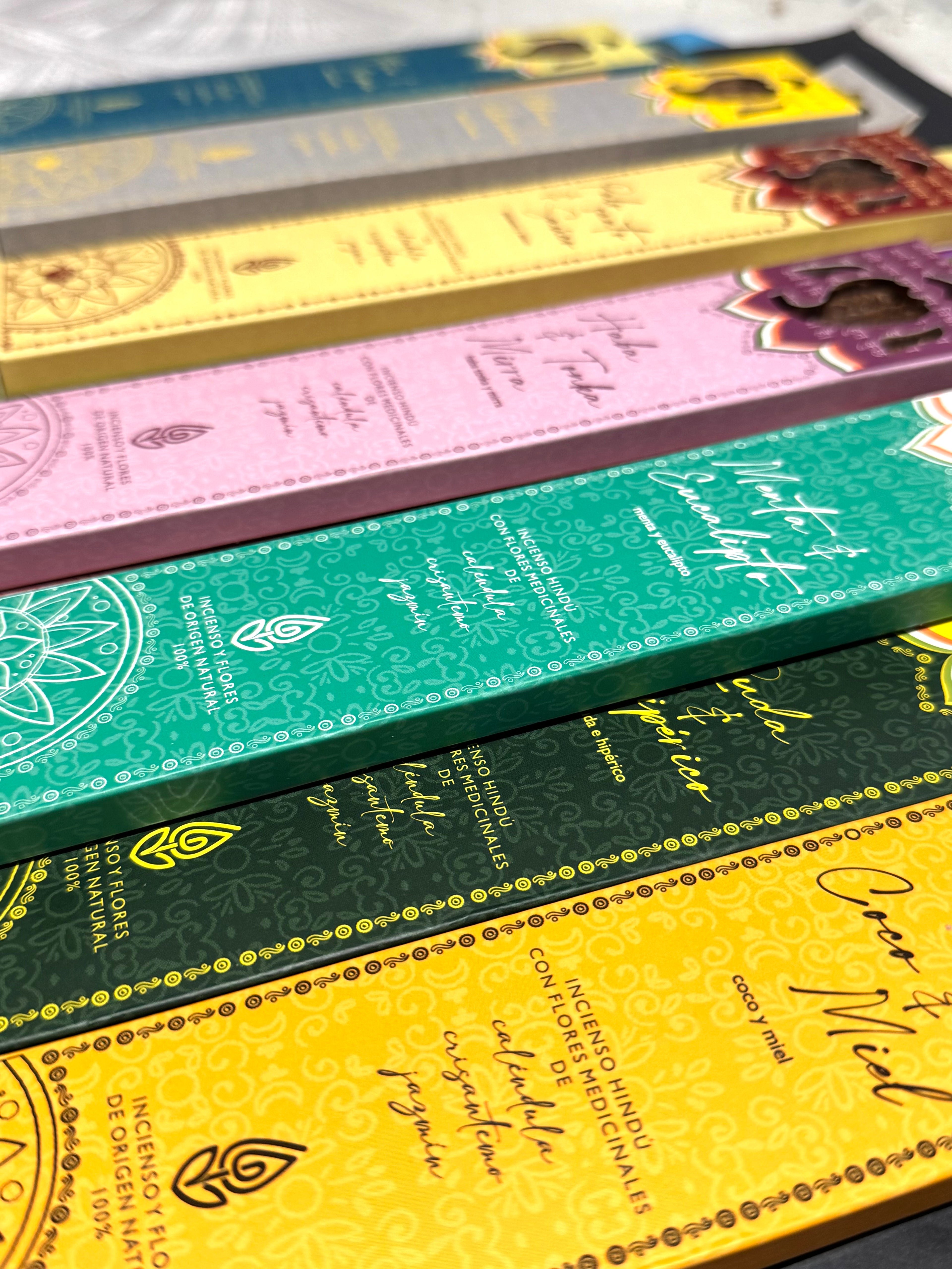 INCIENSO HINDÚ CON FLORES MEDICINALES | ELIGE AROMA