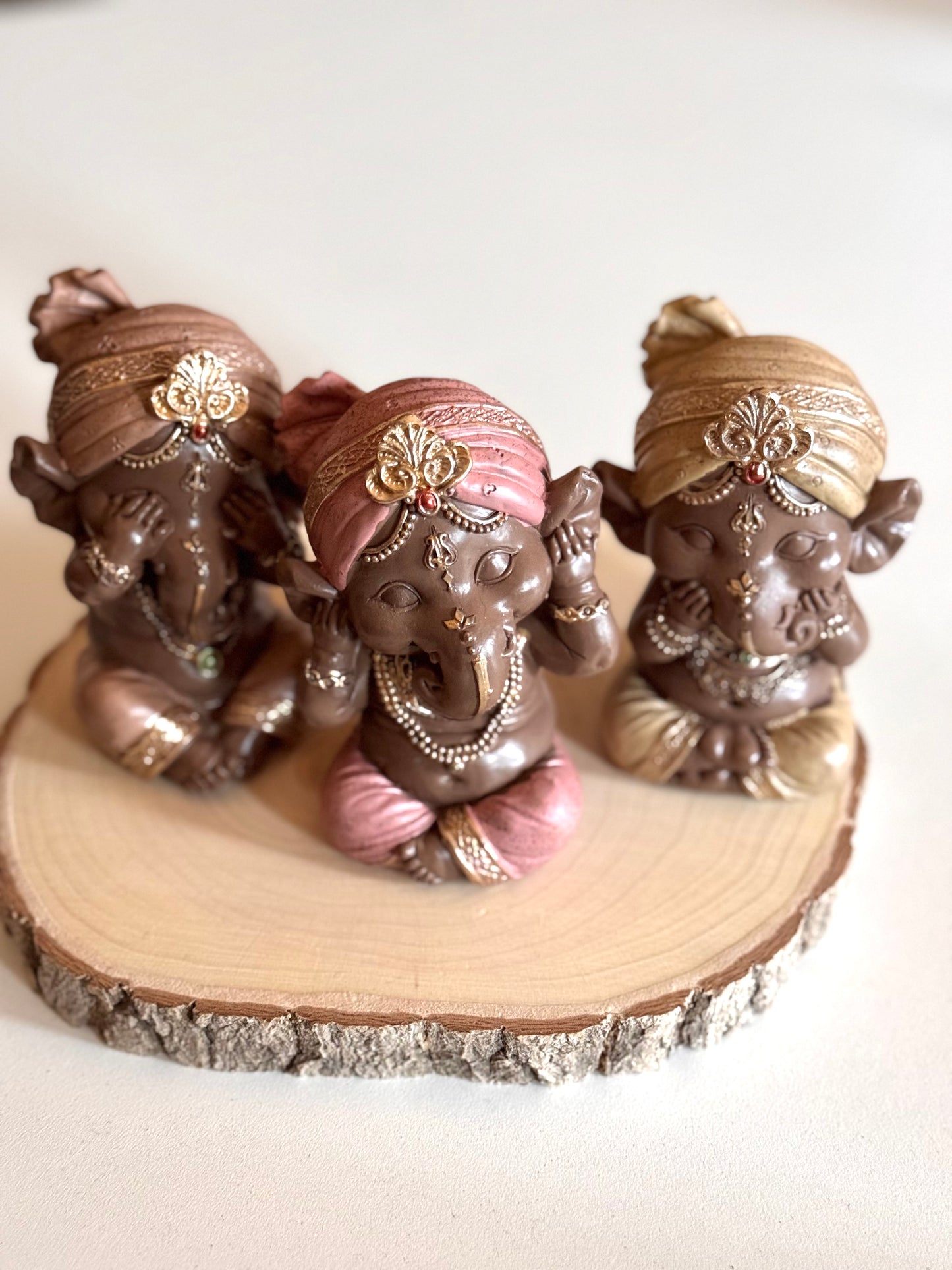 PACK TRÍO GANESHAS VER OÍR CALLAR | CHOCOLATE