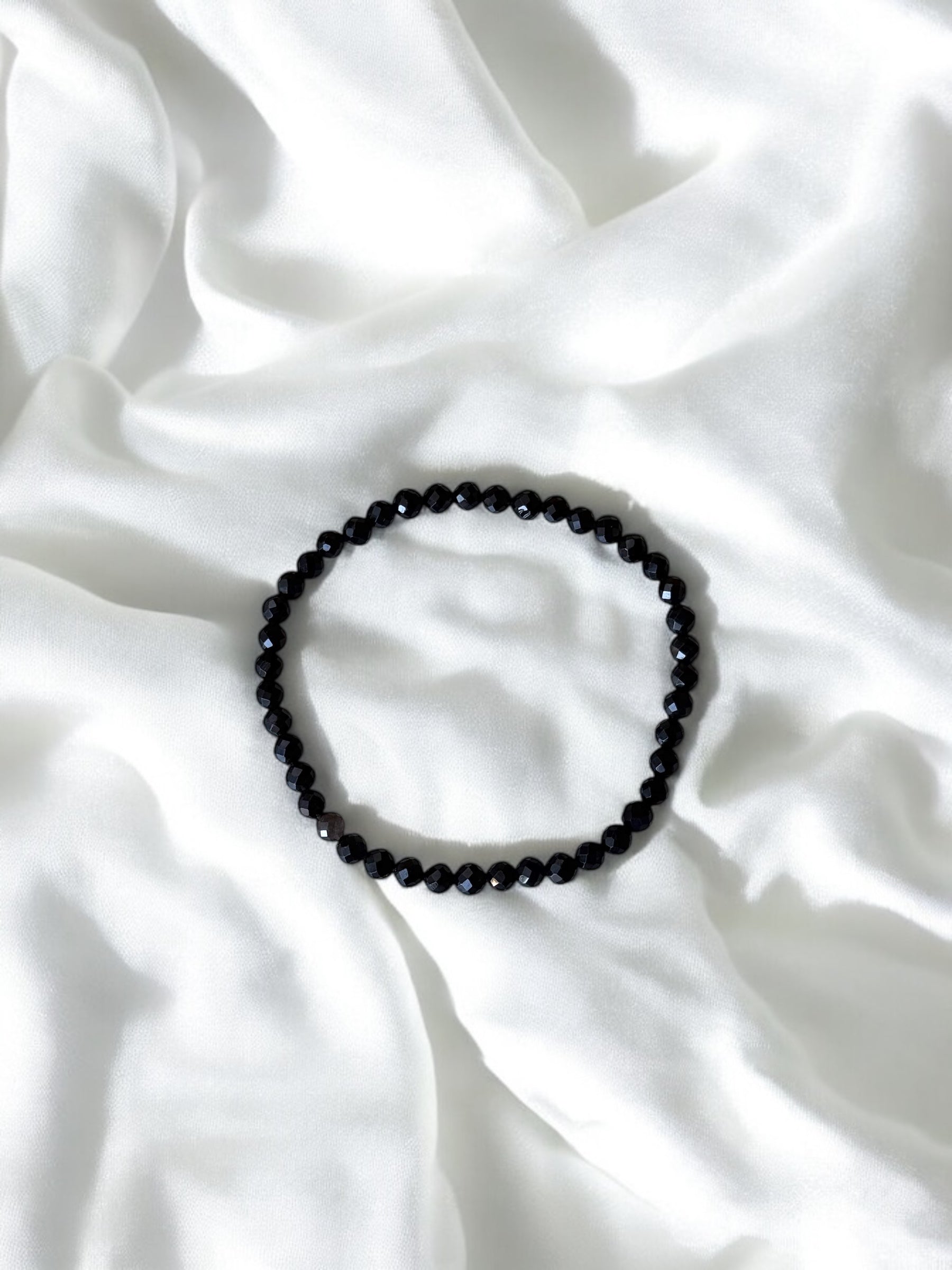 PULSERA FACETADA OBSIDIANA | TRANSMUTACIÓN DE ENERGÍAS | PROTECCIÓN
