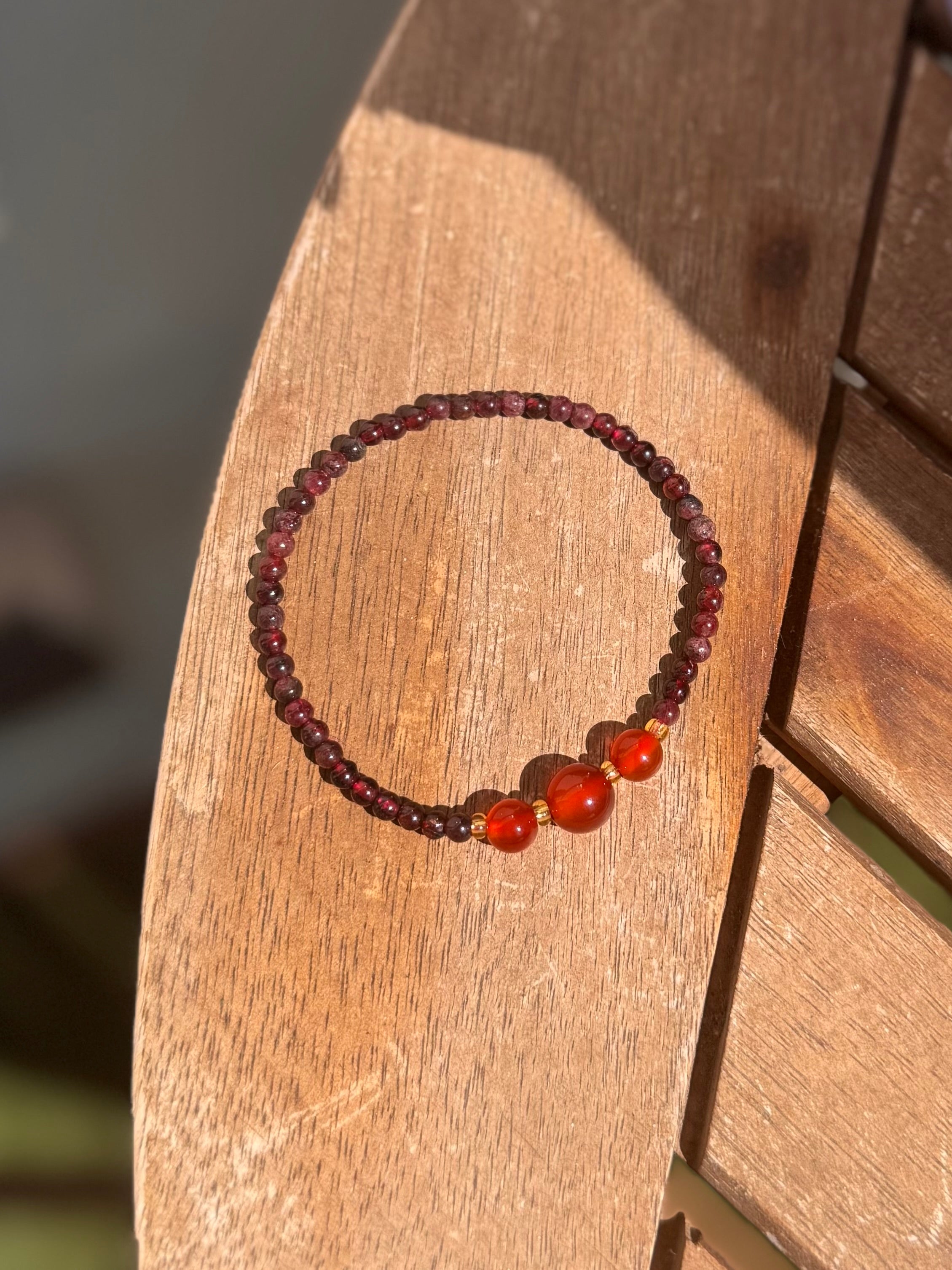 PULSERA GRANATE EXTRA | PASIÓN Y ENERGÍA