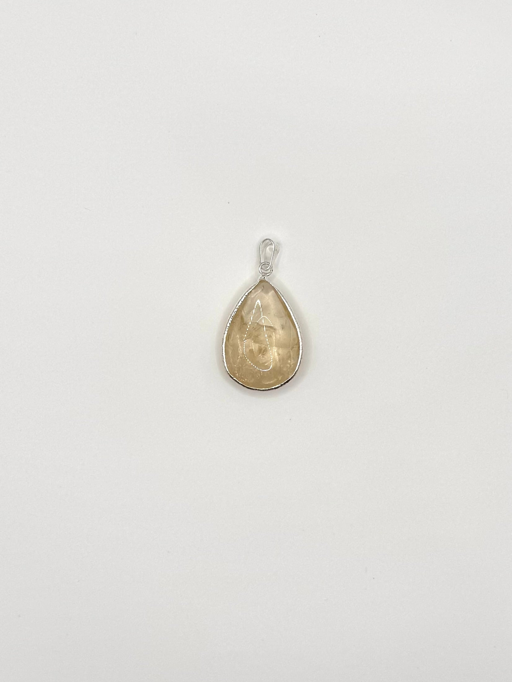 colgante citrino abundancia exito