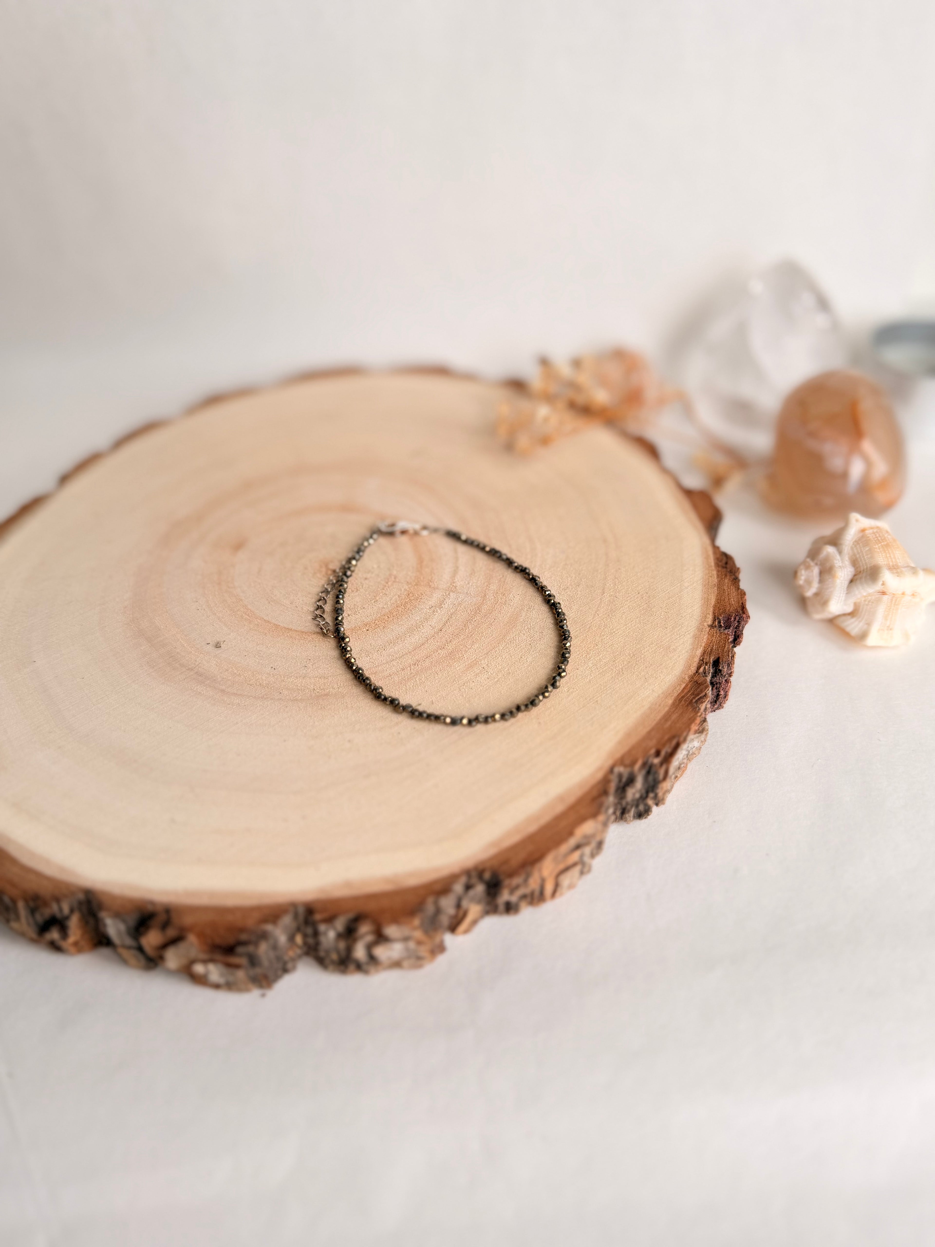 PULSERA FACETADA AUTOESTIMA |  PIRITA