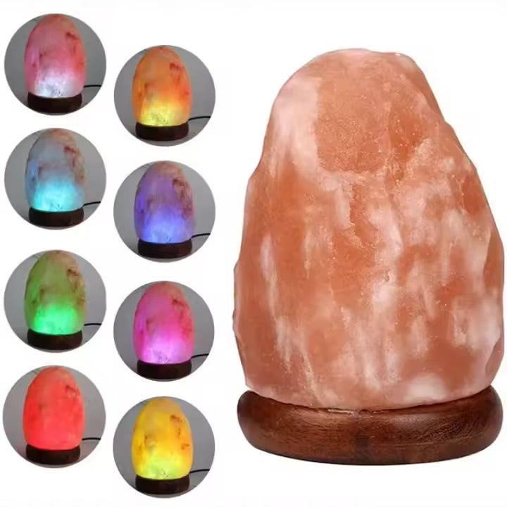 LÁMPARA DE SAL DEL HIMALAYA | 7 COLORES USB