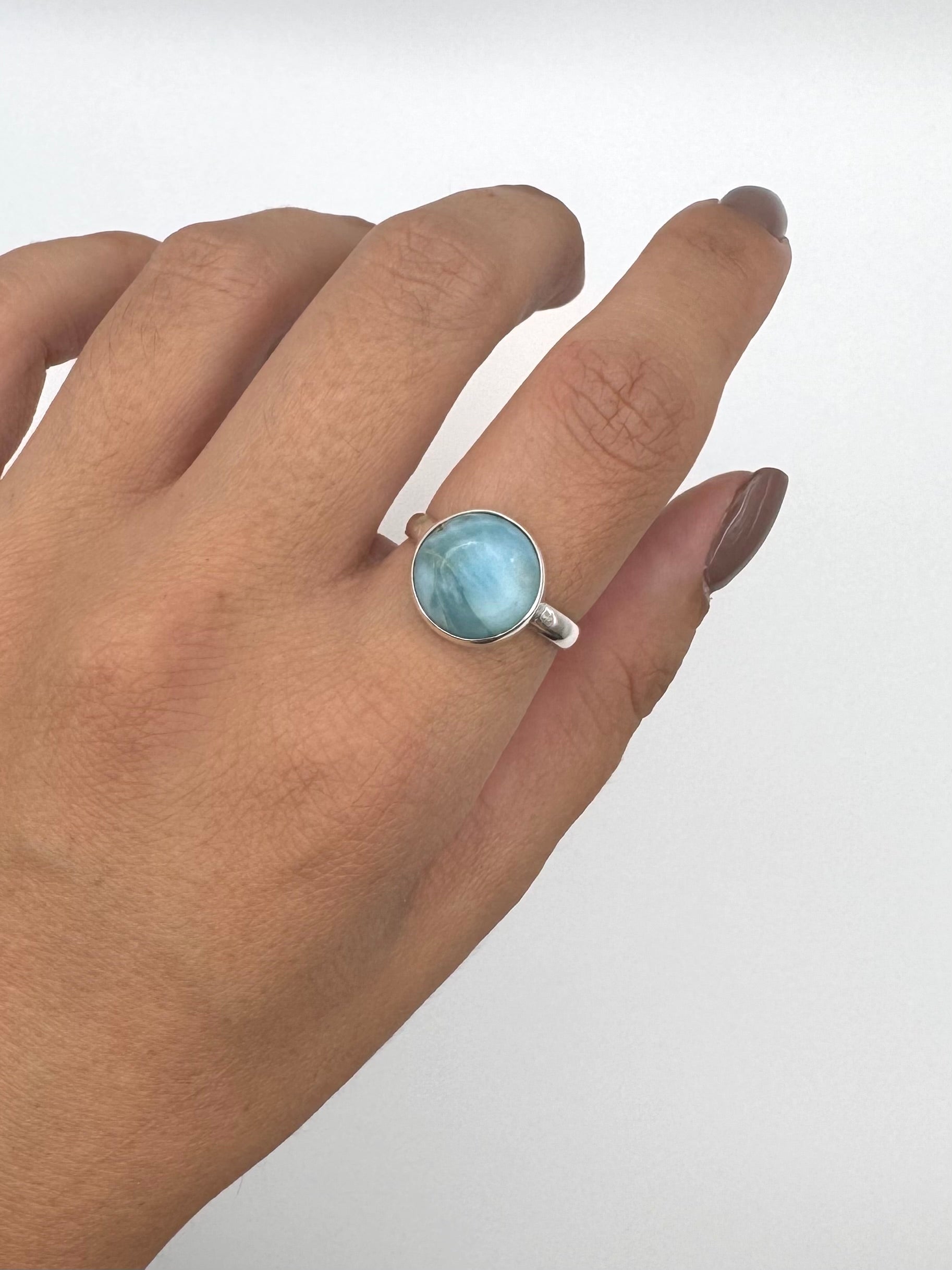 ANILLO PLATA LARIMAR AJUSTABLE | ELIGE MODELO
