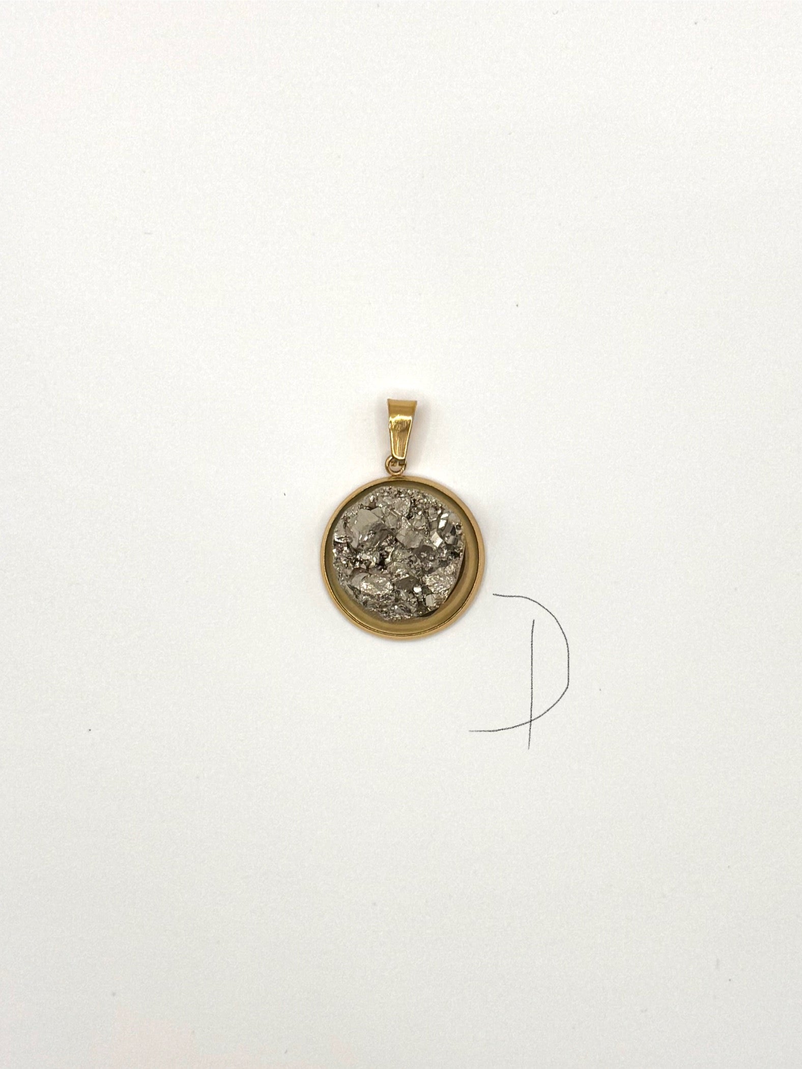 COLGANTE PIRITA BASE ACERO CON CADENA