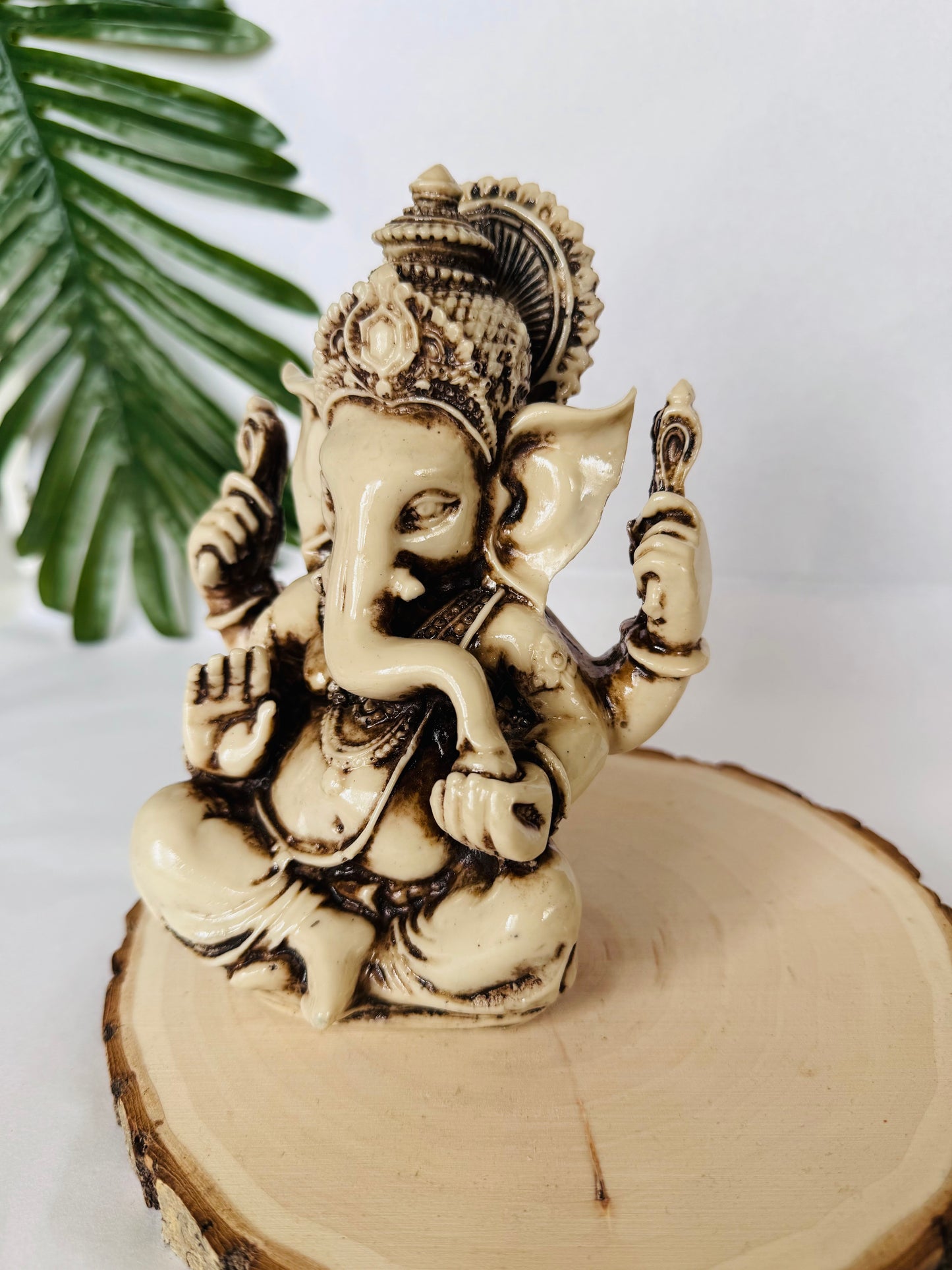 GANESHA ABRECAMINOS MARFIL 14CM