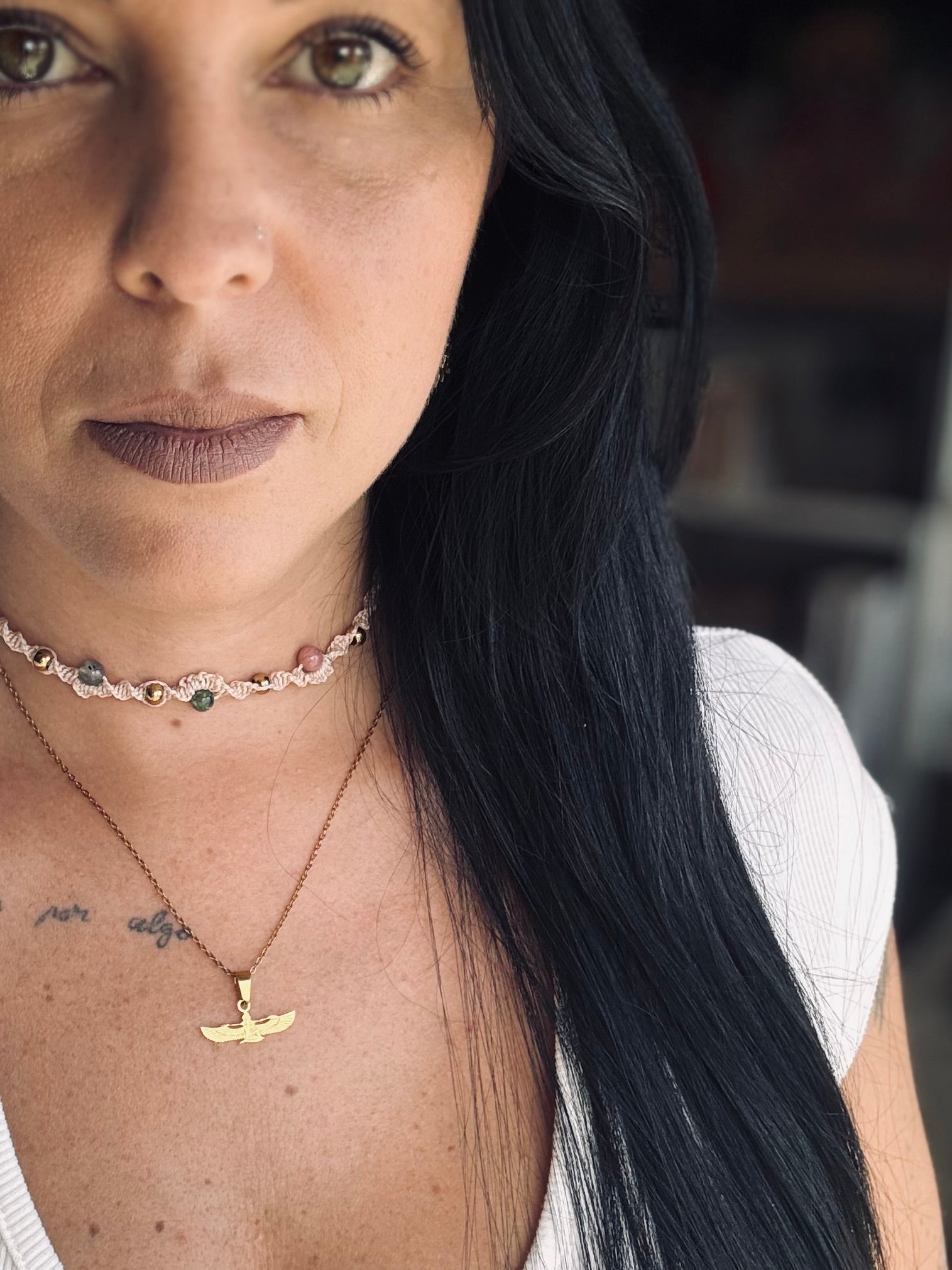 CHOKER MACRAMÉ MINERALES