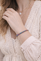 PULSERA | HEMATITA TITANIO ARCOÍRIS | PROTECCIÓN ENERGÉTICA | DESARROLLO PERSONAL