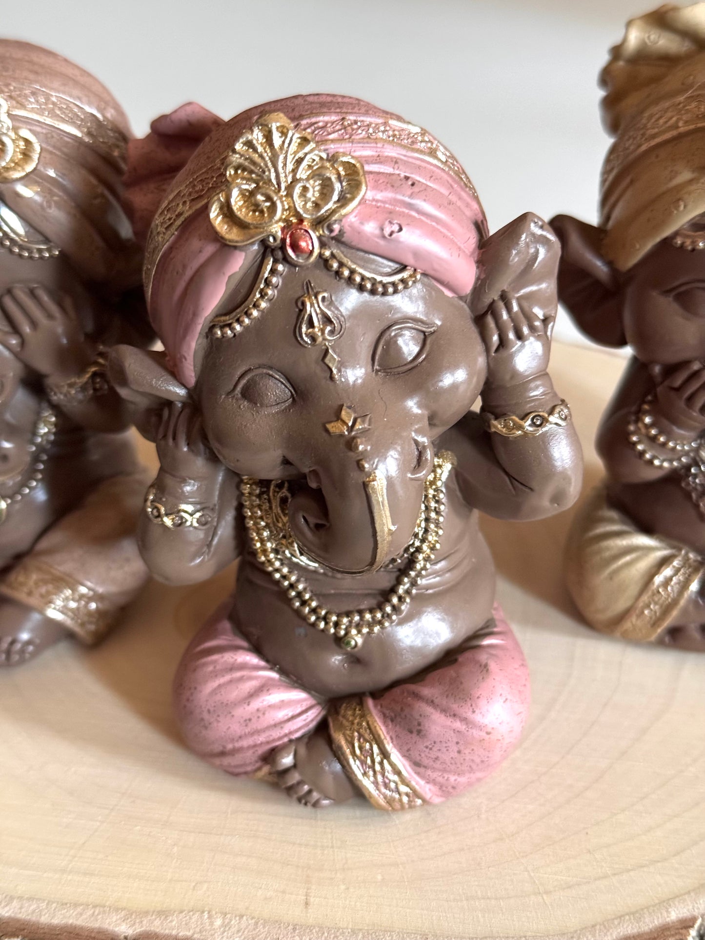 PACK TRÍO GANESHAS VER OÍR CALLAR | CHOCOLATE