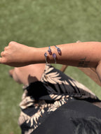 BRAZALETE EN BAÑO DE PLATA | AMATISTA