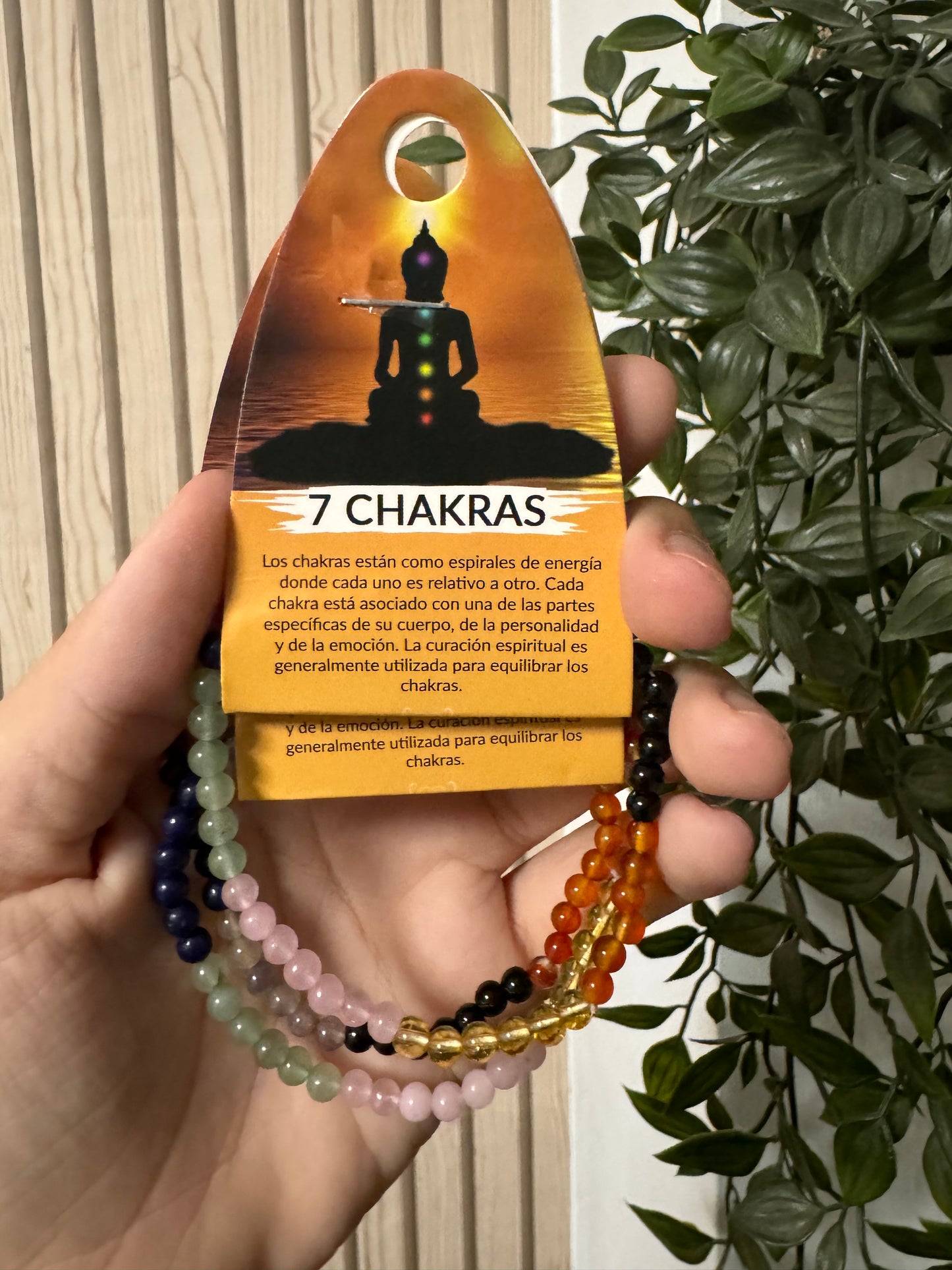 Pulsera 7 chakras 4mm